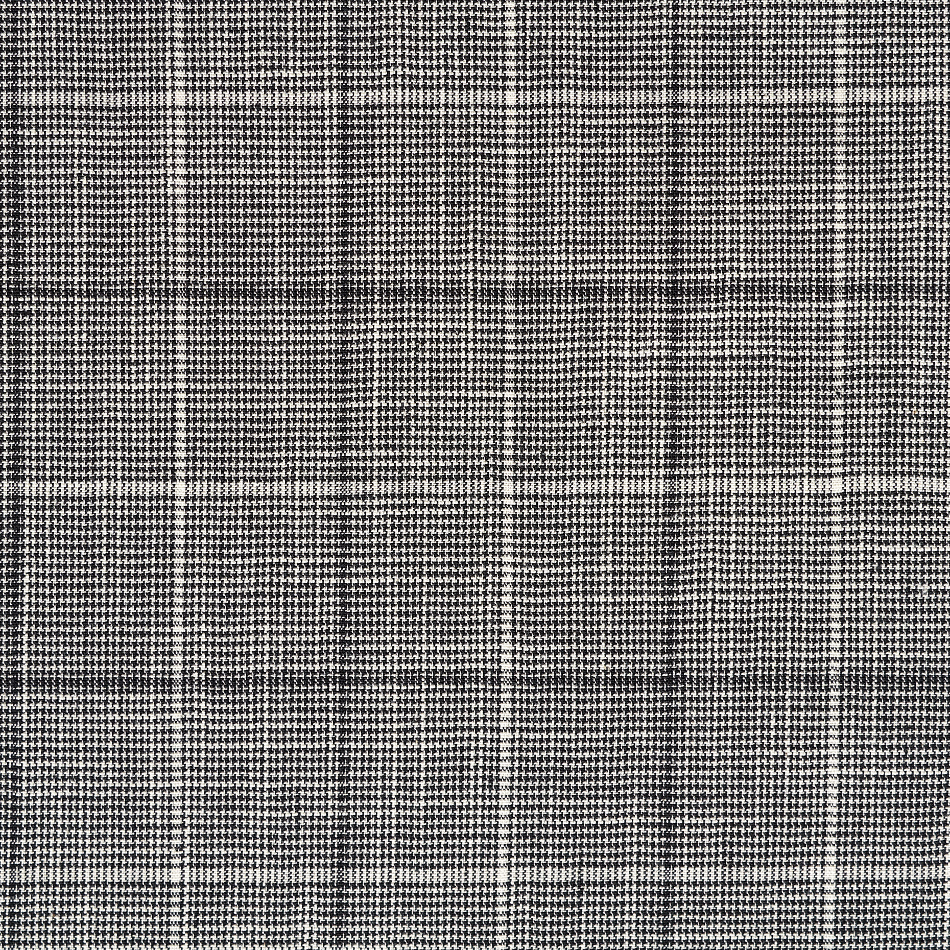 COTTON, LINEN, CHECK, ANTIQUE WHITE&RAVEN BLACK (F000044344) - Texture