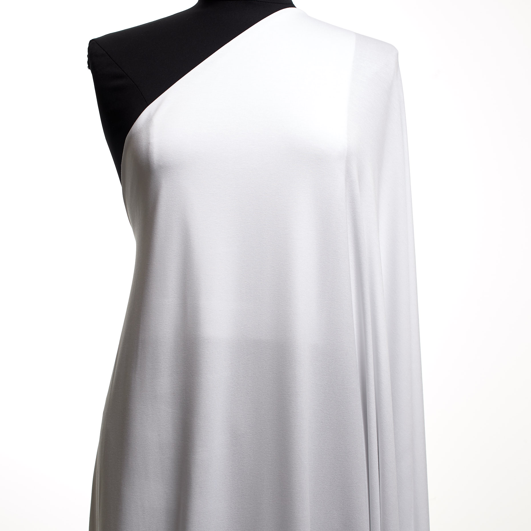 SINGLE JERSEY, VISCOSE, ELASTIC, BRILLIANT WHITE (F000043227) - Mannequin