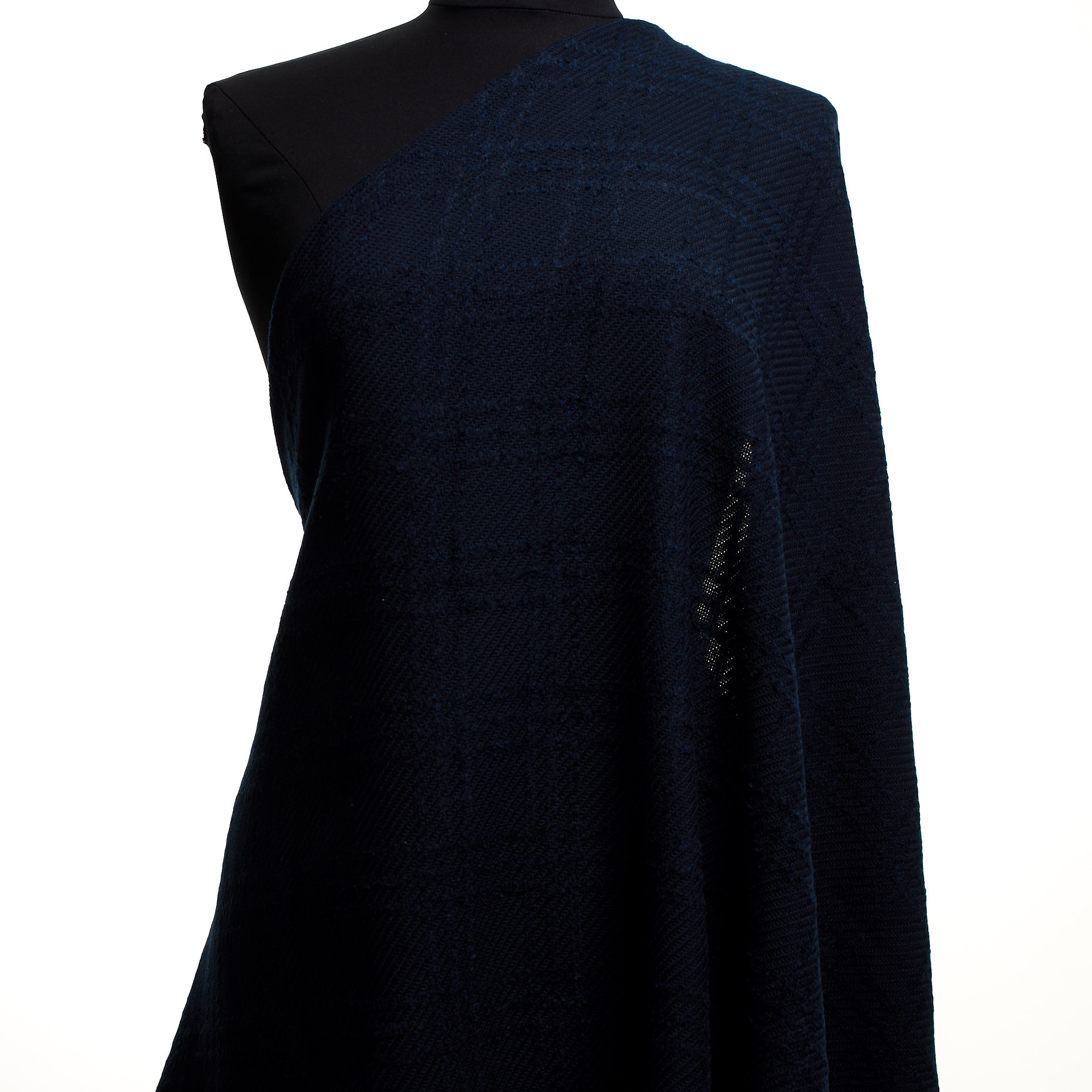 VIRGIN WOOL, CHECK, TONE ON TONE, MOOD INDIGO (F000044731) - Mannequin