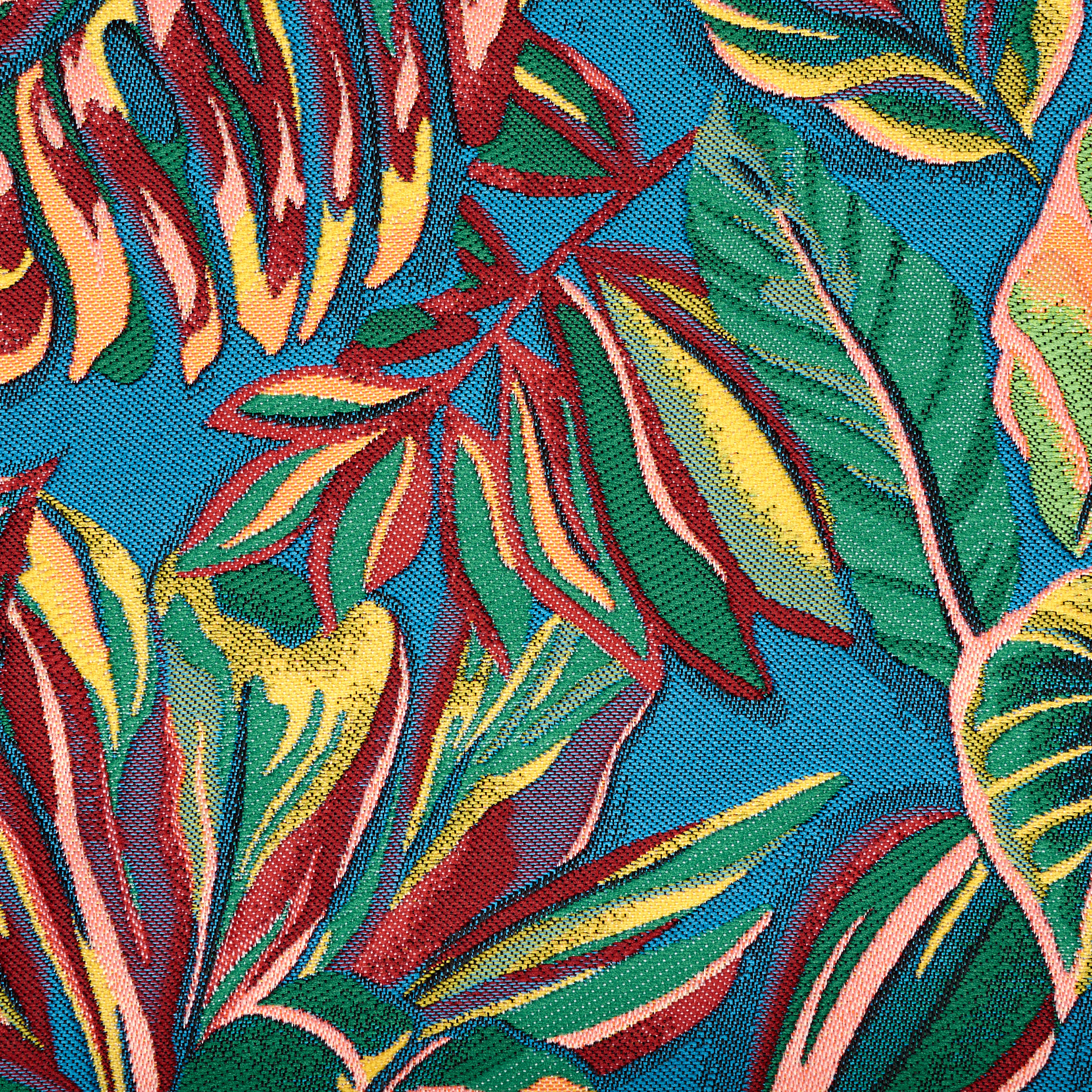 Jacquard, Double, Floreale, Cendre Blue&Jolly Green (P000002720) - Trama