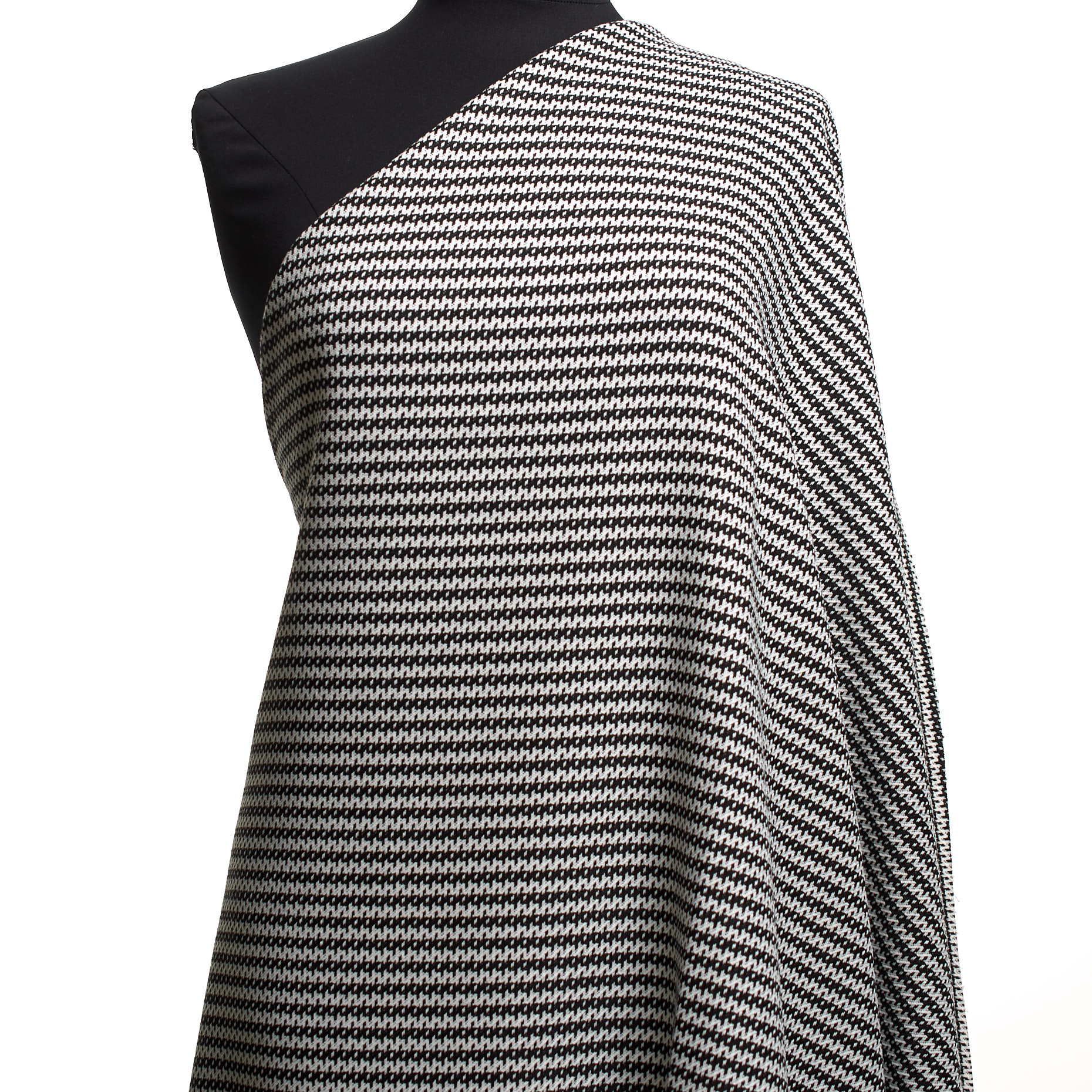 Żakard, Stretch, Chanel, Snow White&Raven Black (F000038396) - Manekin