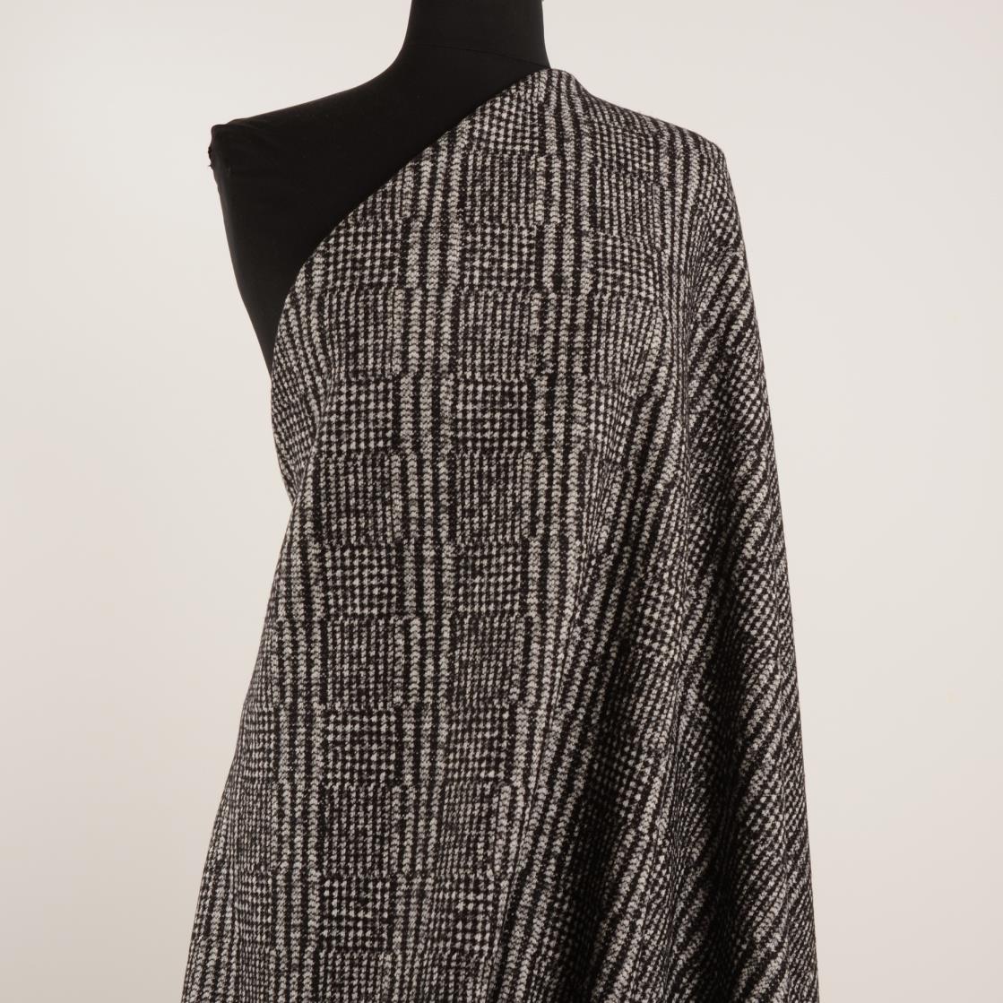 Jersey, Jacquard, Principe di Galles, Shell&Black (F000026900) - Manichino