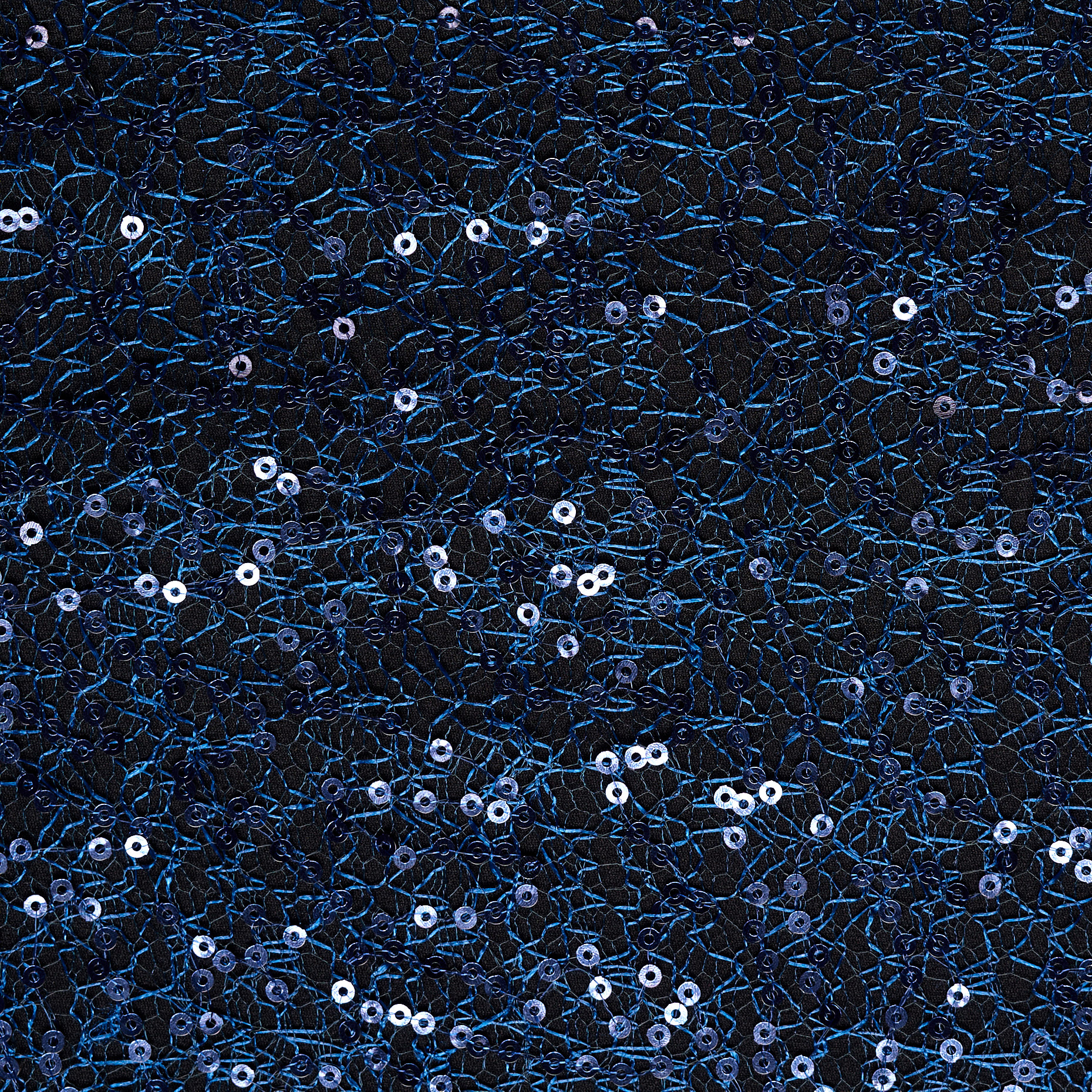 Tüll, Pailletten, Navy Peony (F000033212) - Gewebe