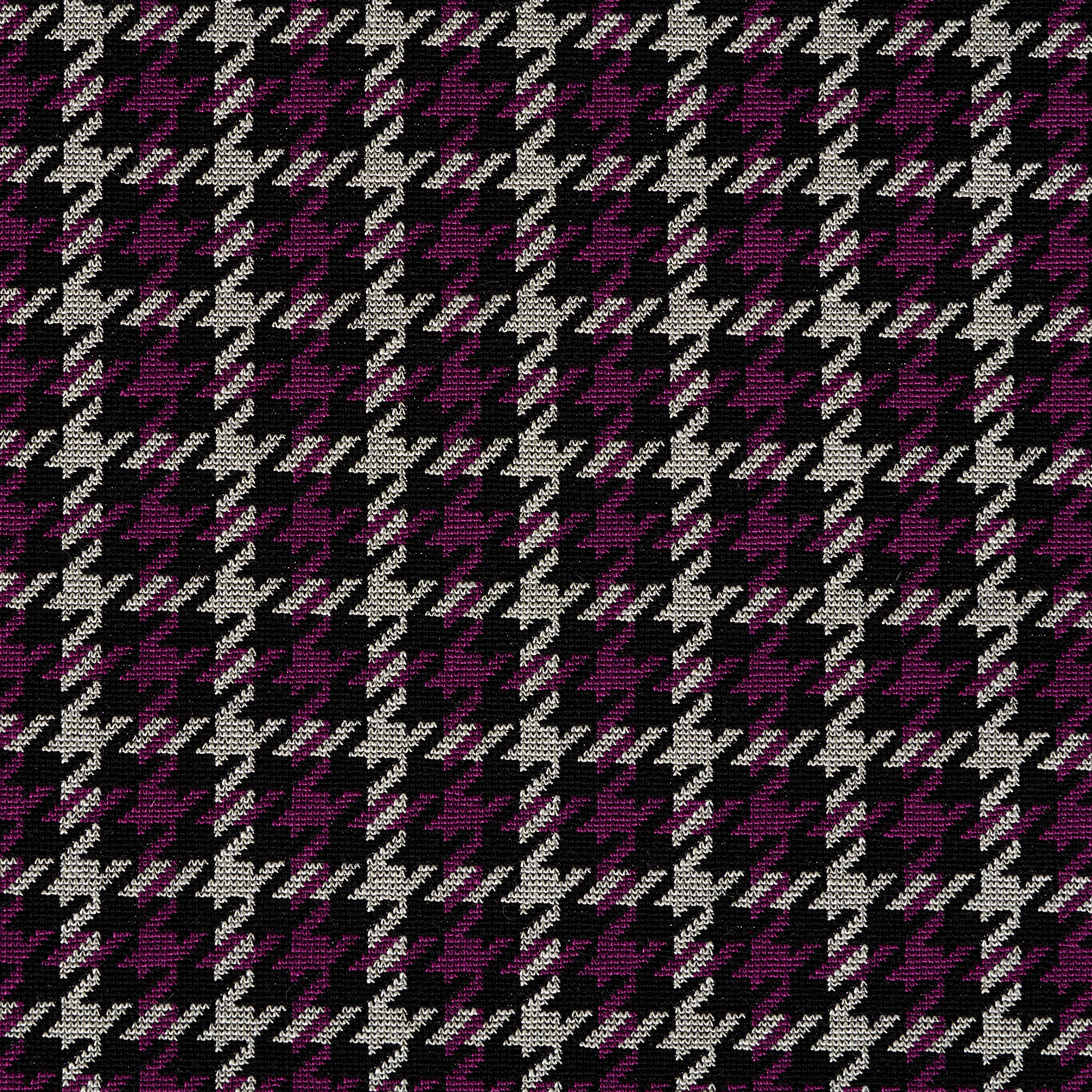 Jersey, Jacquard, Viscosa, Raven Black&Dahlia Mauve (F000047893) - Tejido