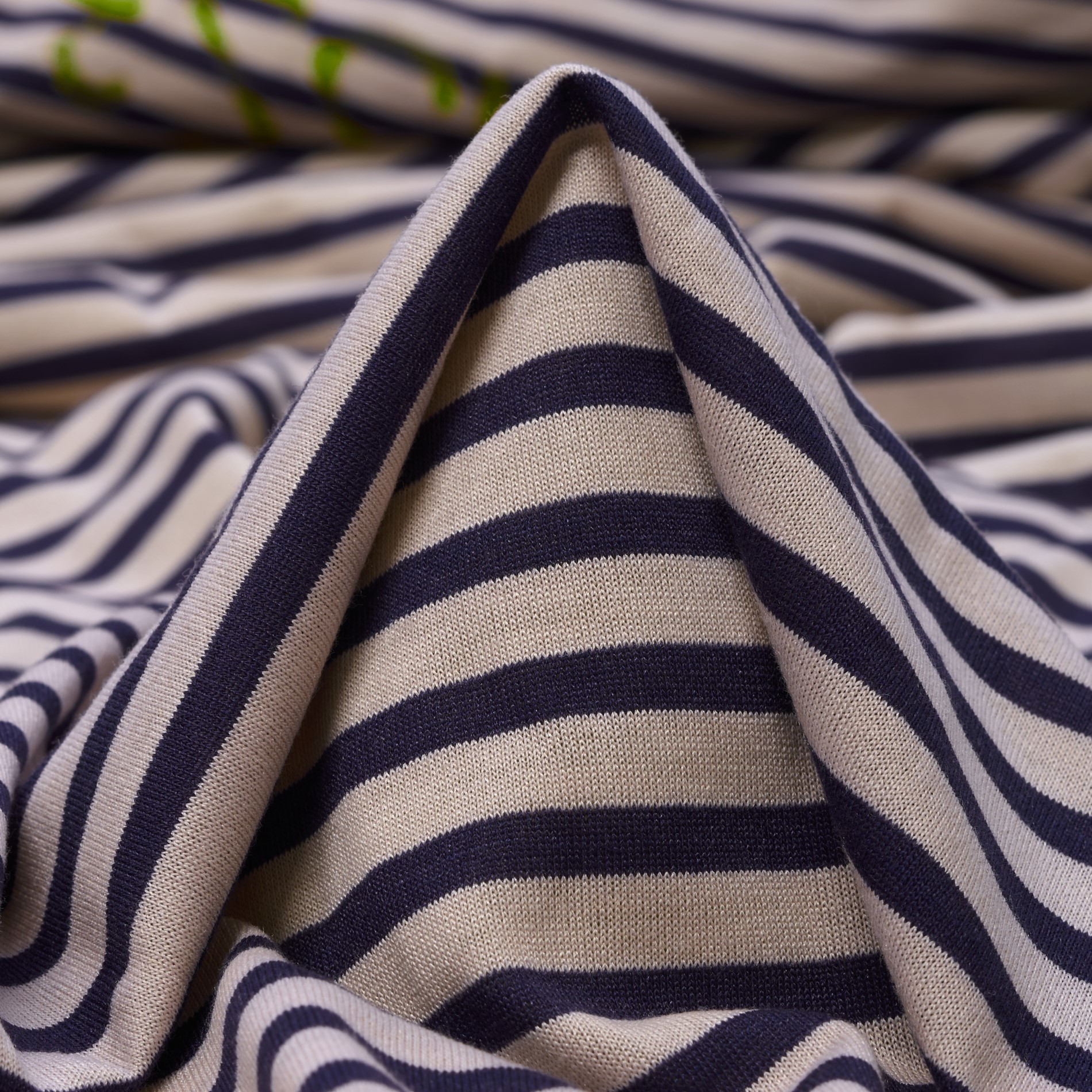 Одиночный Джерси, Вискоза, Полоска, Denim&Ivory (F000032994)