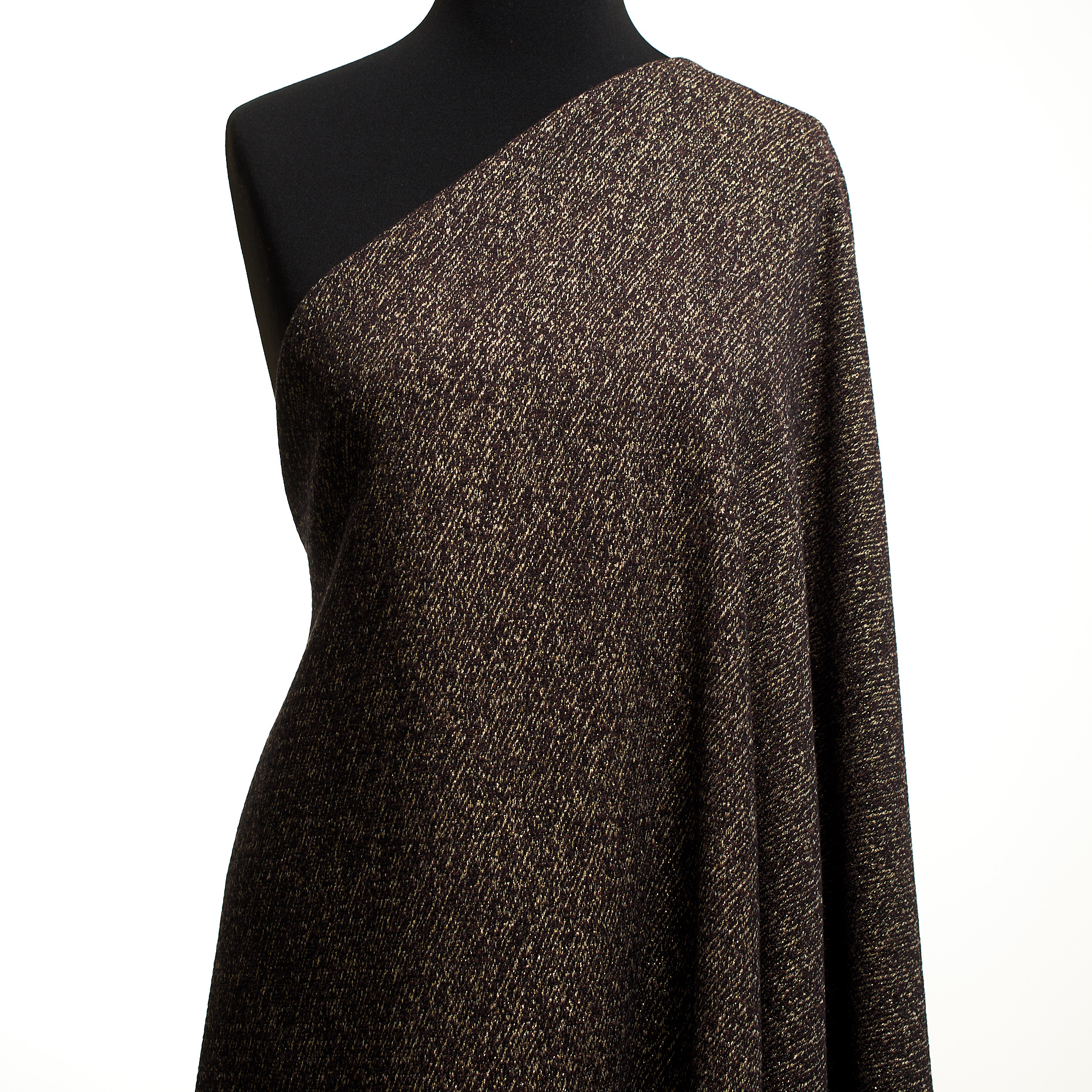 JACQUARD, COTTON, LUREX, BLACK OLIVE&RICH GOLD (P000005120) - Mannequin