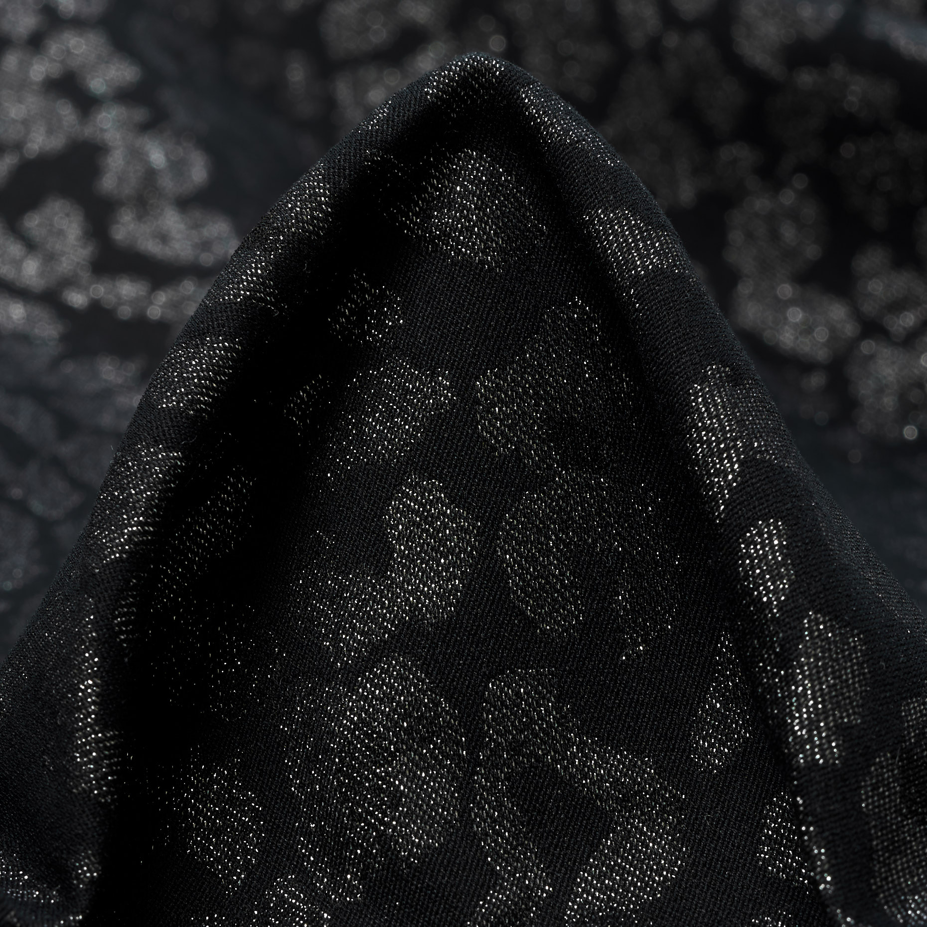 Jacquard, Algodón, Elástico, Gunmetal&Raven Black (F000041385)