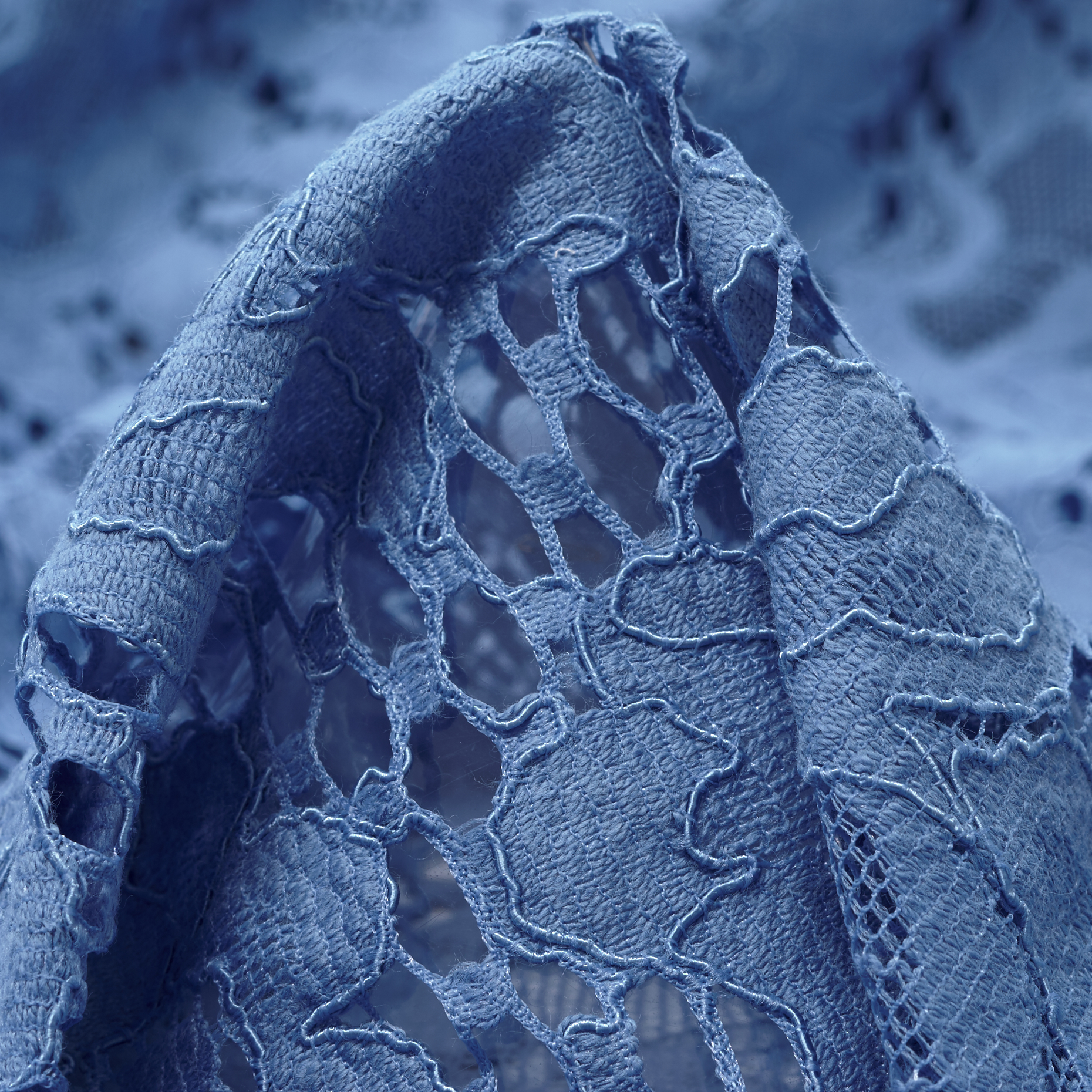 LACE, COTTON, VISCOSE BLEND, DUSTY BLUE (F000033816)