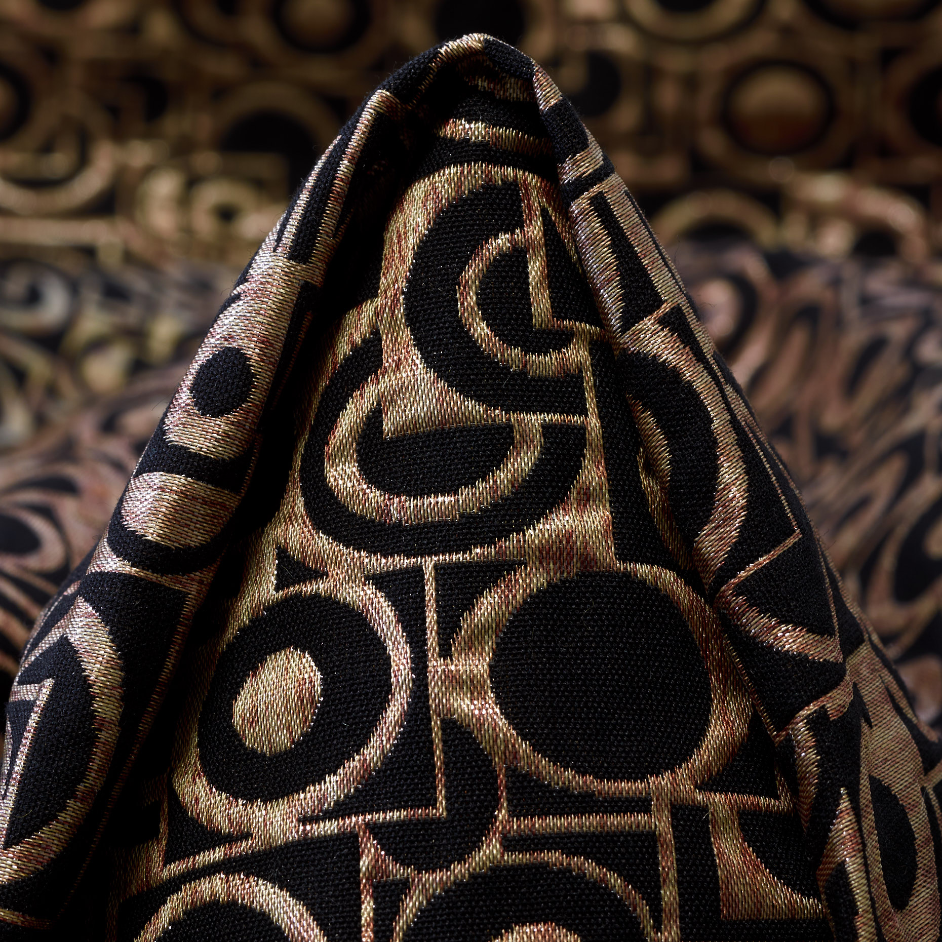 JACQUARD, COTTON, RAVEN BLACK&SESAME (P000003420)