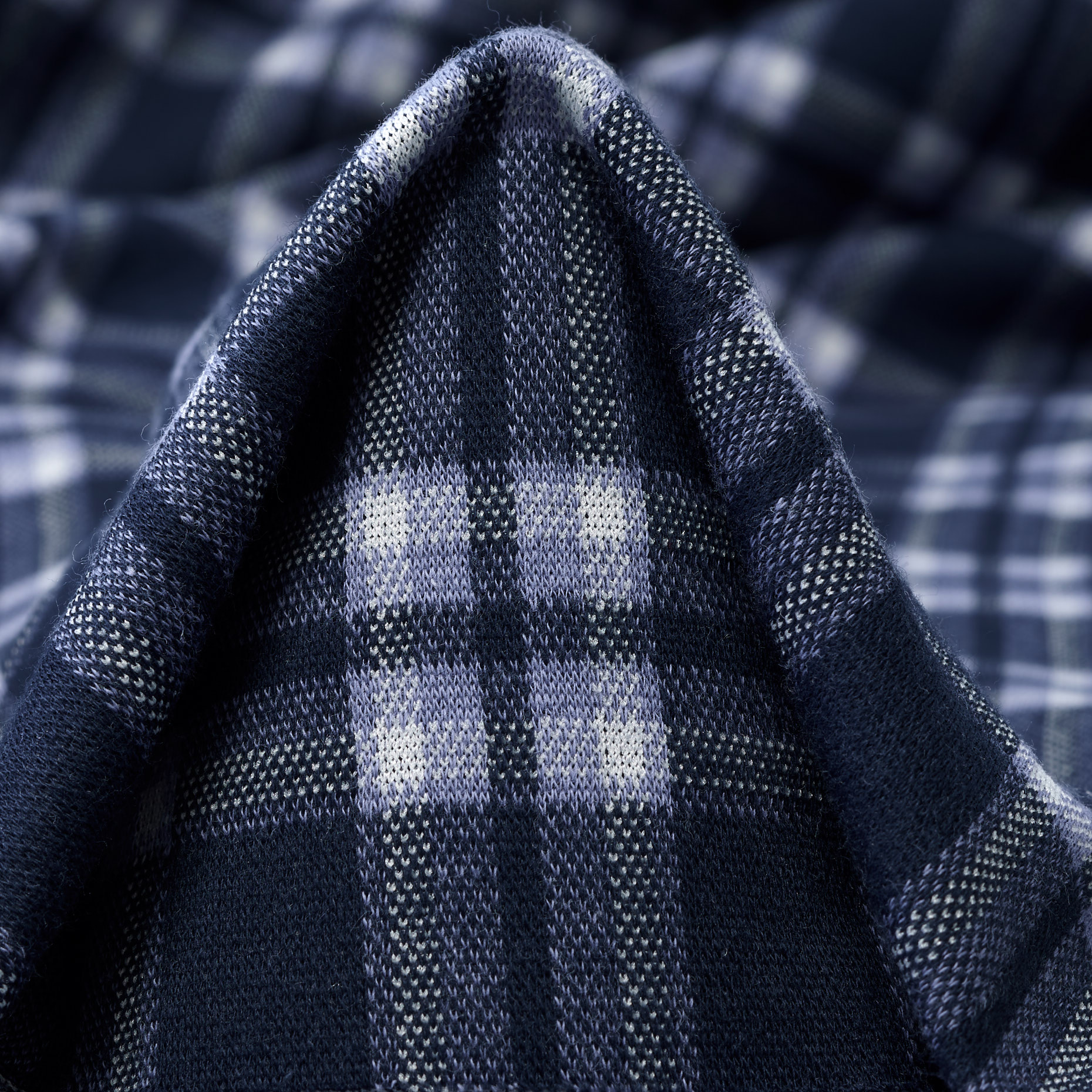 JERSEY, COTTON, CHECK, SERENITY&MOOD INDIGO (F000044605)