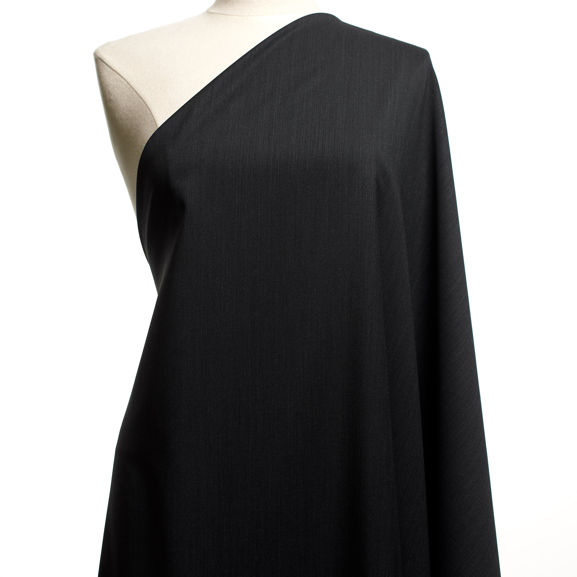 TWILL, WOOL, MELANGE, BLACKENED PEARL (F000038594) - Mannequin