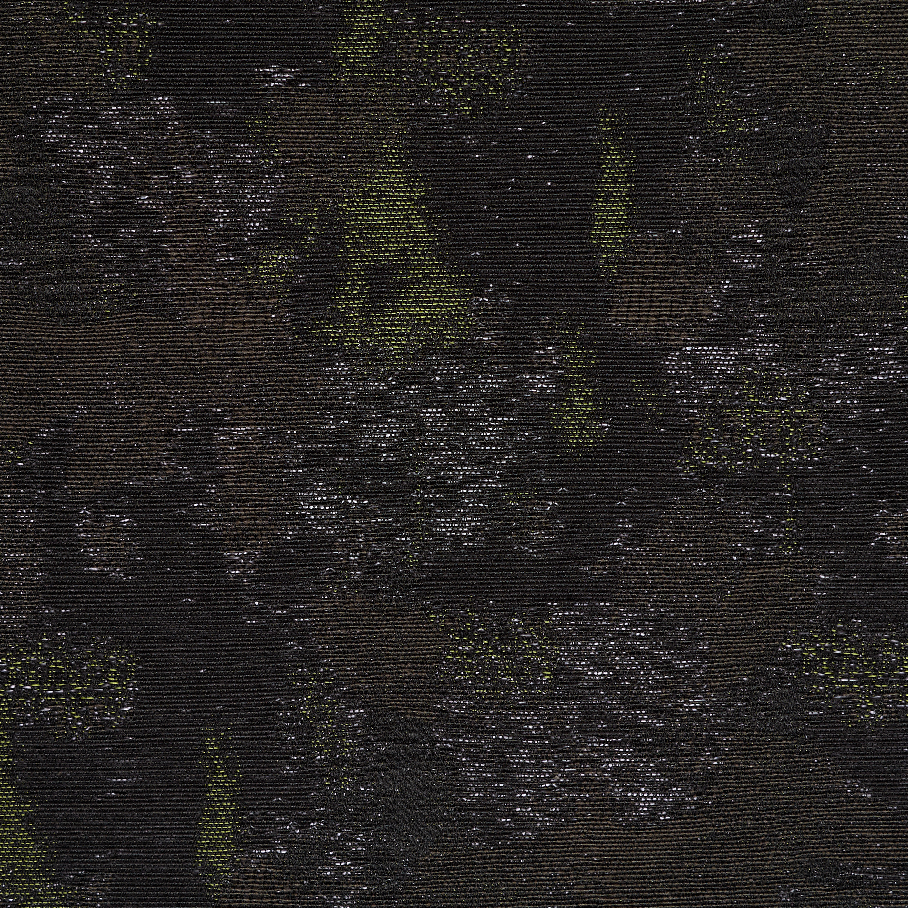 Jacquard, Coton Mixte, Olive Night (F000017870) - Tissage