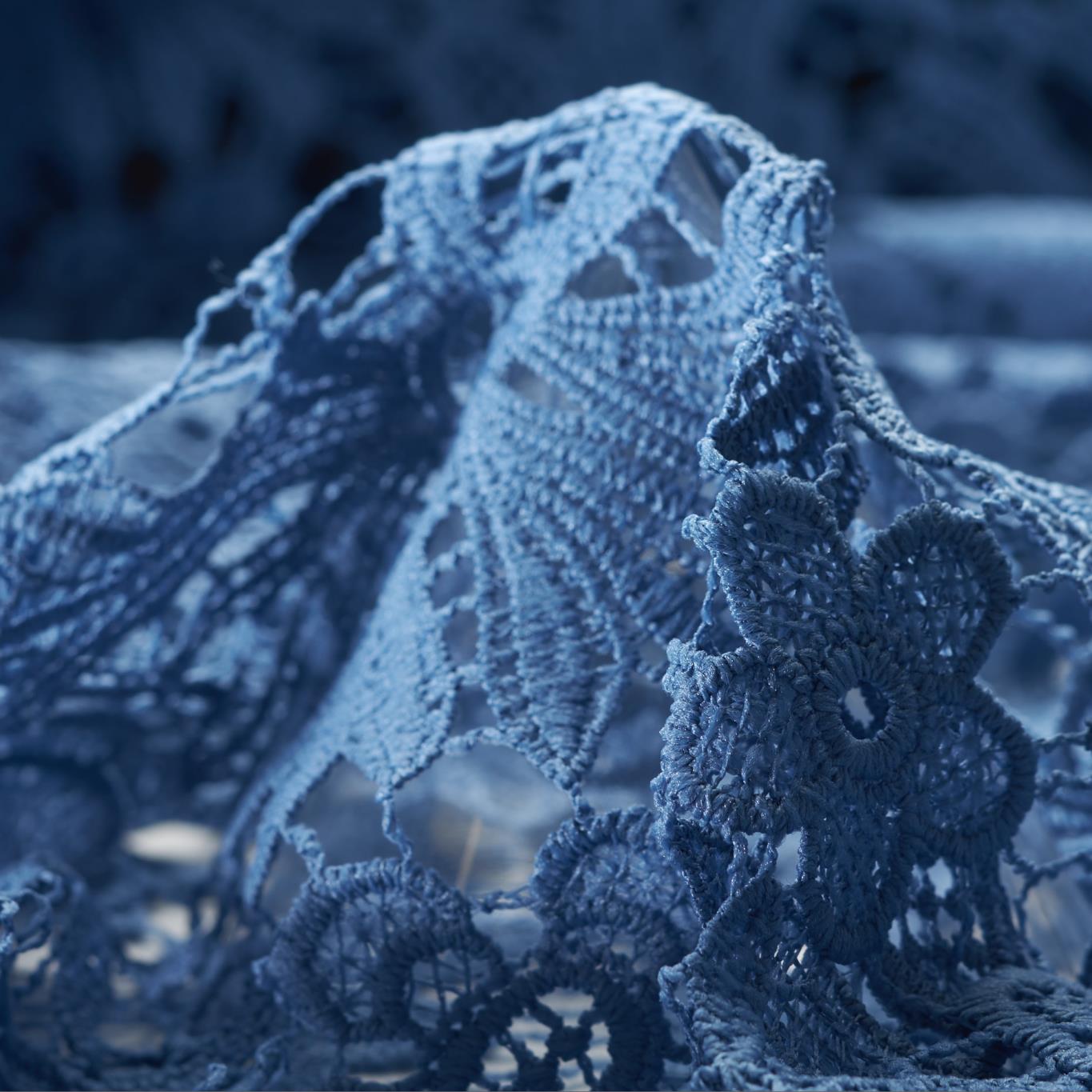 LACE, FLORAL, DUSTY BLUE (F000027914)