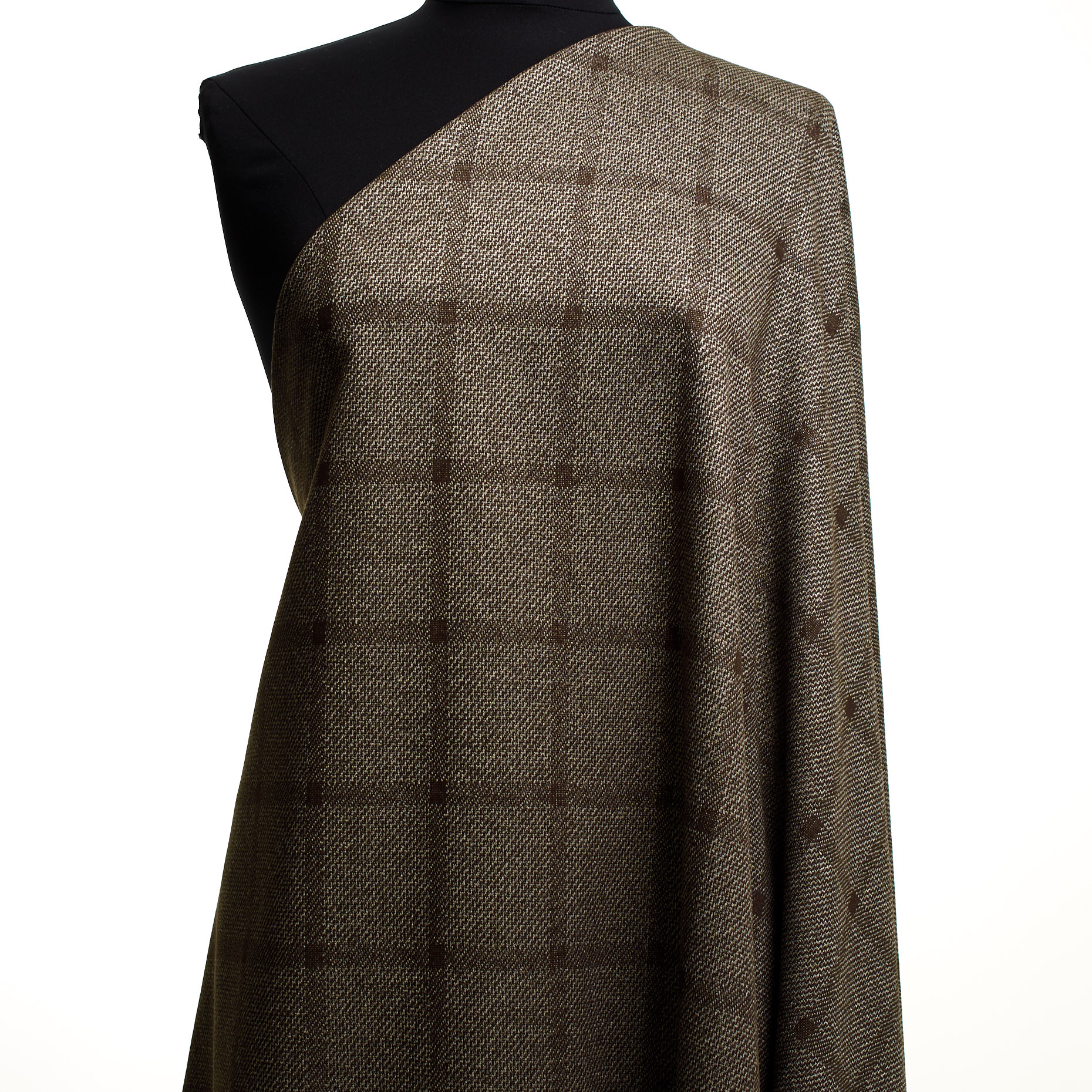 Jersey, Cotone, Quadro, Coffee Liqueur (F000044468) - Manichino