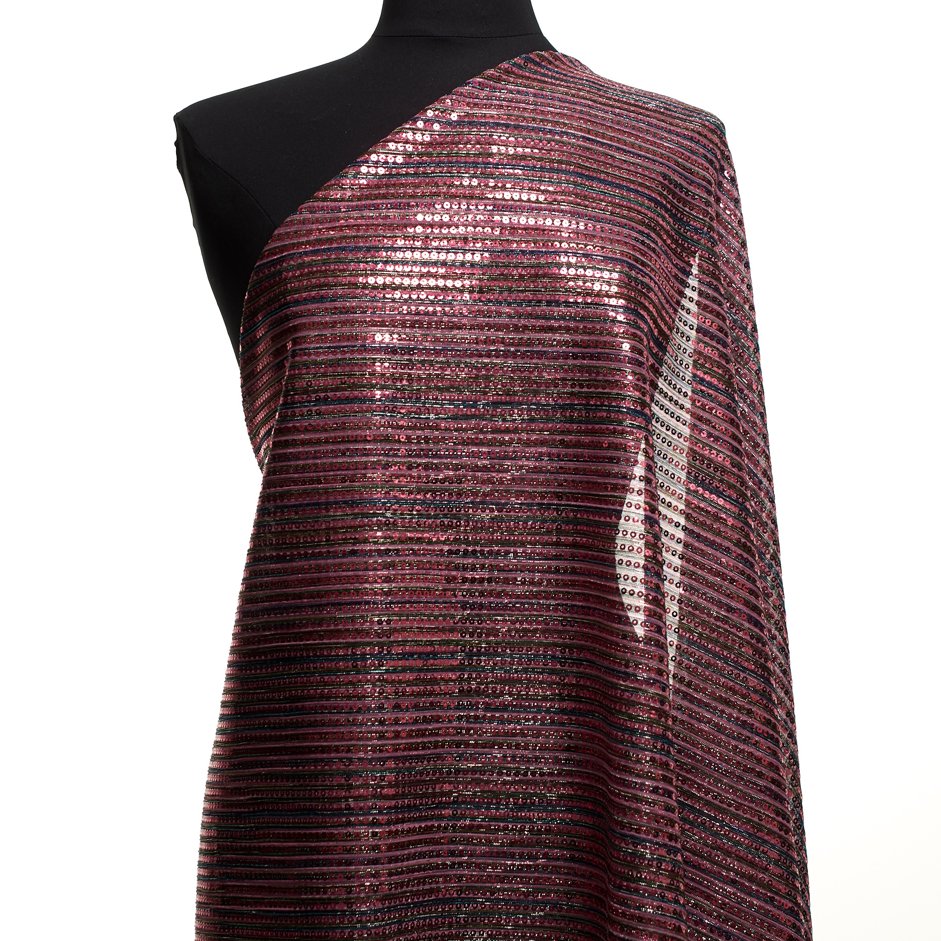 JERSEY, SEQUIN, EMBROIDERED, DEEP SEA CORAL (F000048584) - Mannequin