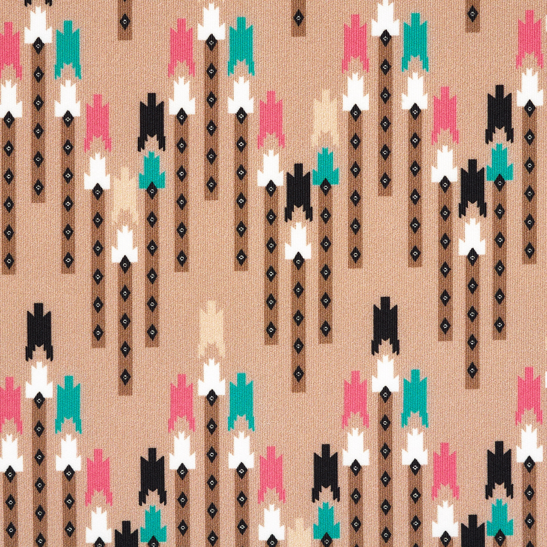 Techno Jersey, Estampado, Alta Elasticidad, Azalea Pink&Nougat (F000047137) - Tejido