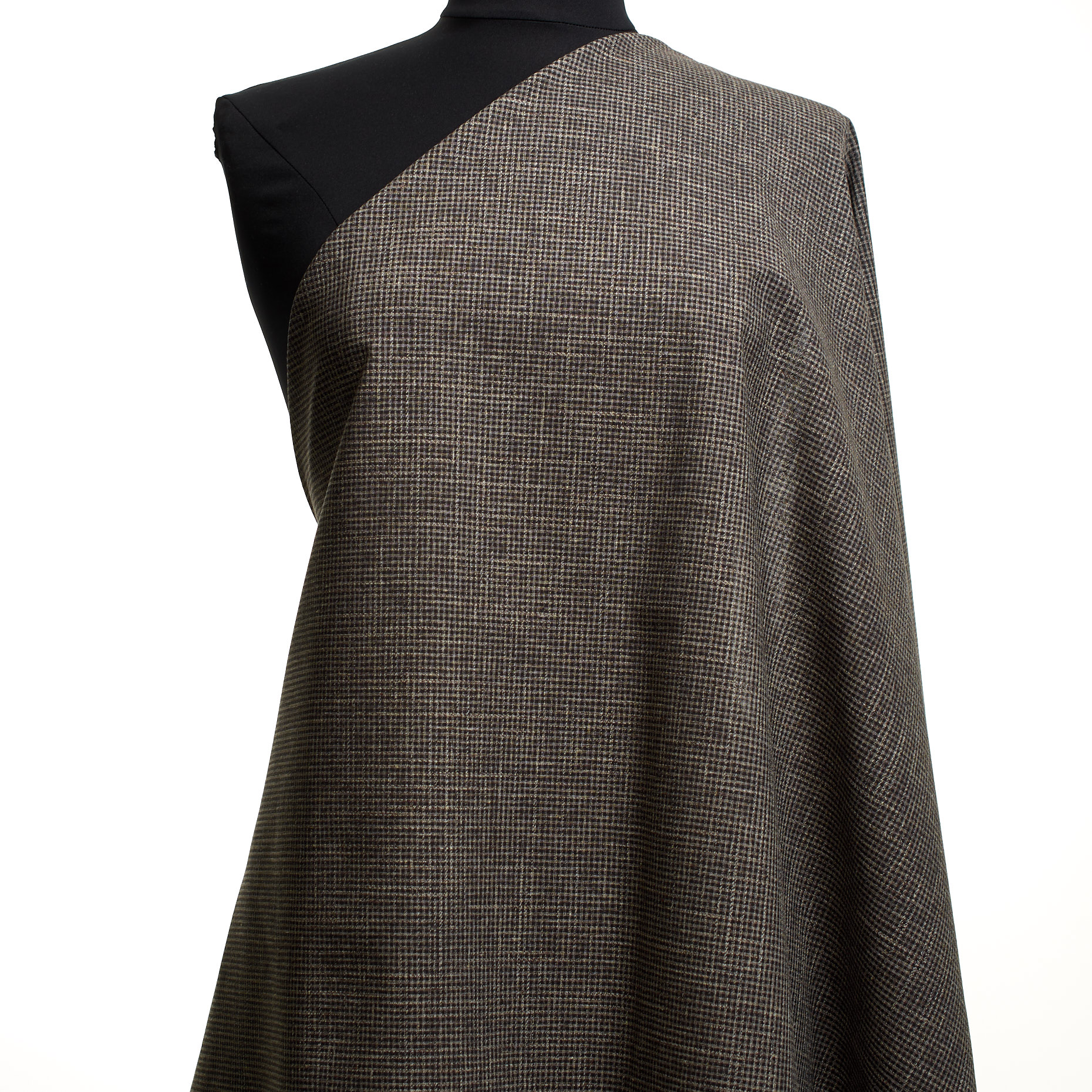 Wełna dziewicza, Mieszanka bawełny, Stretch, Light Taupe&Dark Shadow (F000045115) - Manekin