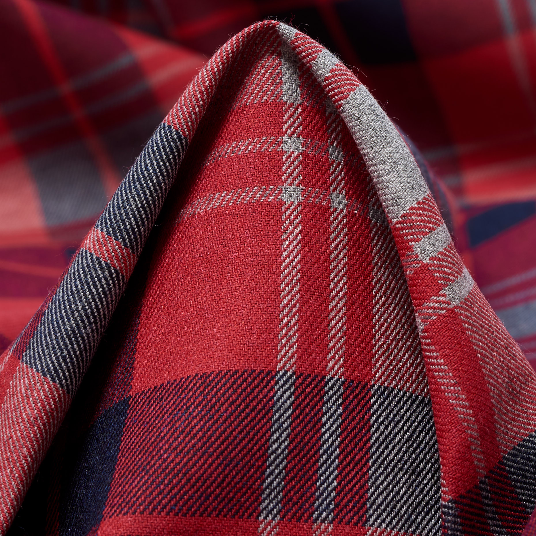 Twill, Viscosa, Quadro, Chiseled Stone&Salsa (F000041639)