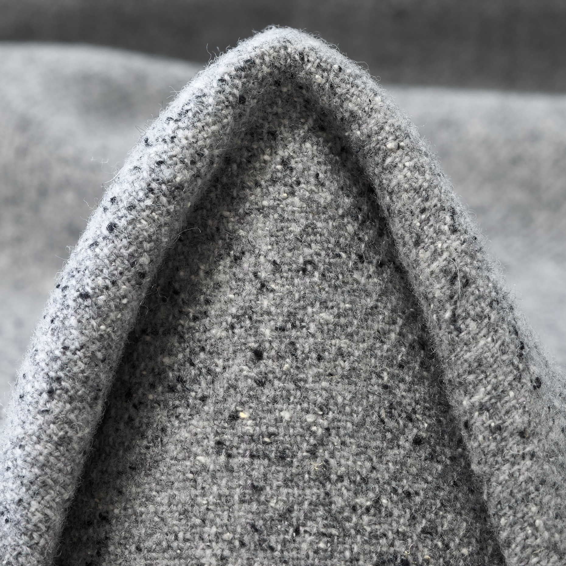 DOUBLE, TWEED, VIRGIN WOOL, VAPOR BLUE (F000044551)