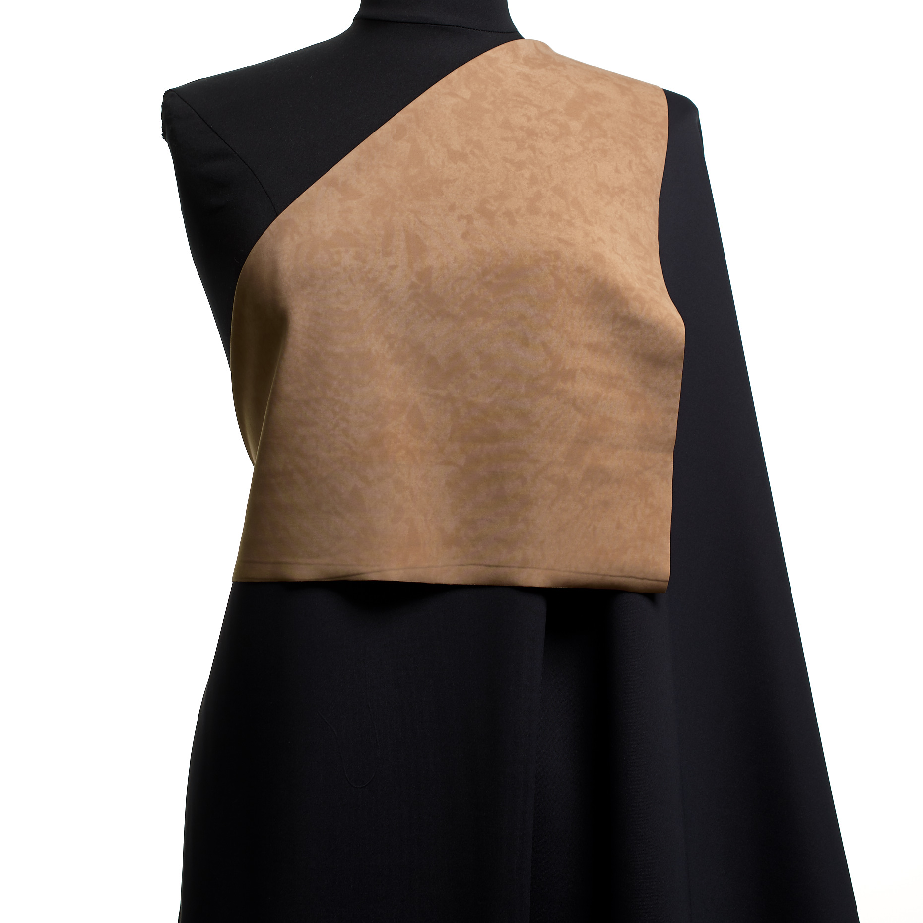 Doble, Techno Jersey, Viscosa, Raven Black&Cornstalk (F000036175) - Maniquí