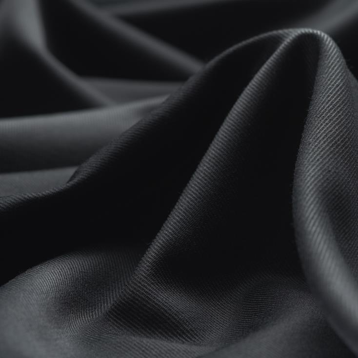 Sergé, Coton, Viscose, Asphalt (F000028123)