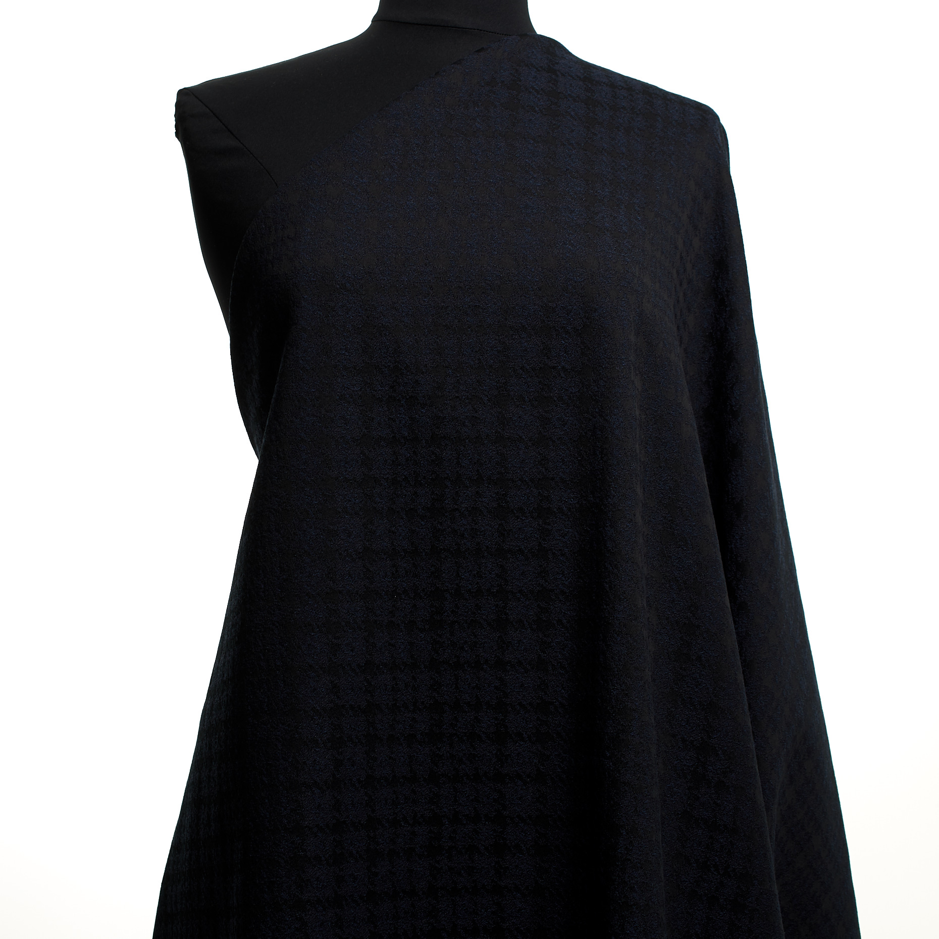 Jacquard, Baumwolle, Hahnentritt, Midnight Blue (F000029005) - Schaufensterpuppe