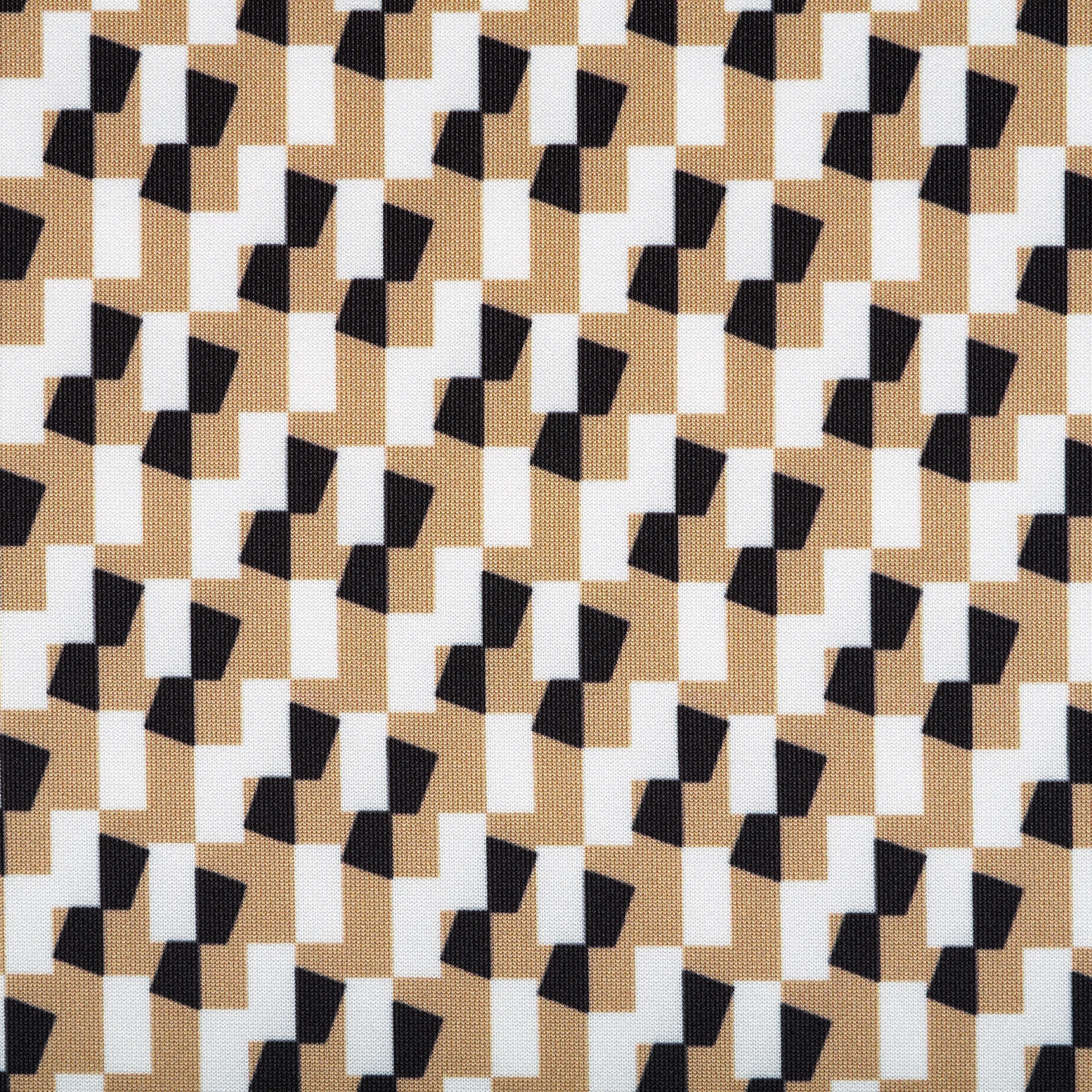 Techno Jersey, Stampato, Alta Elasticità, Raven Black&Safari (F000046995) - Trama