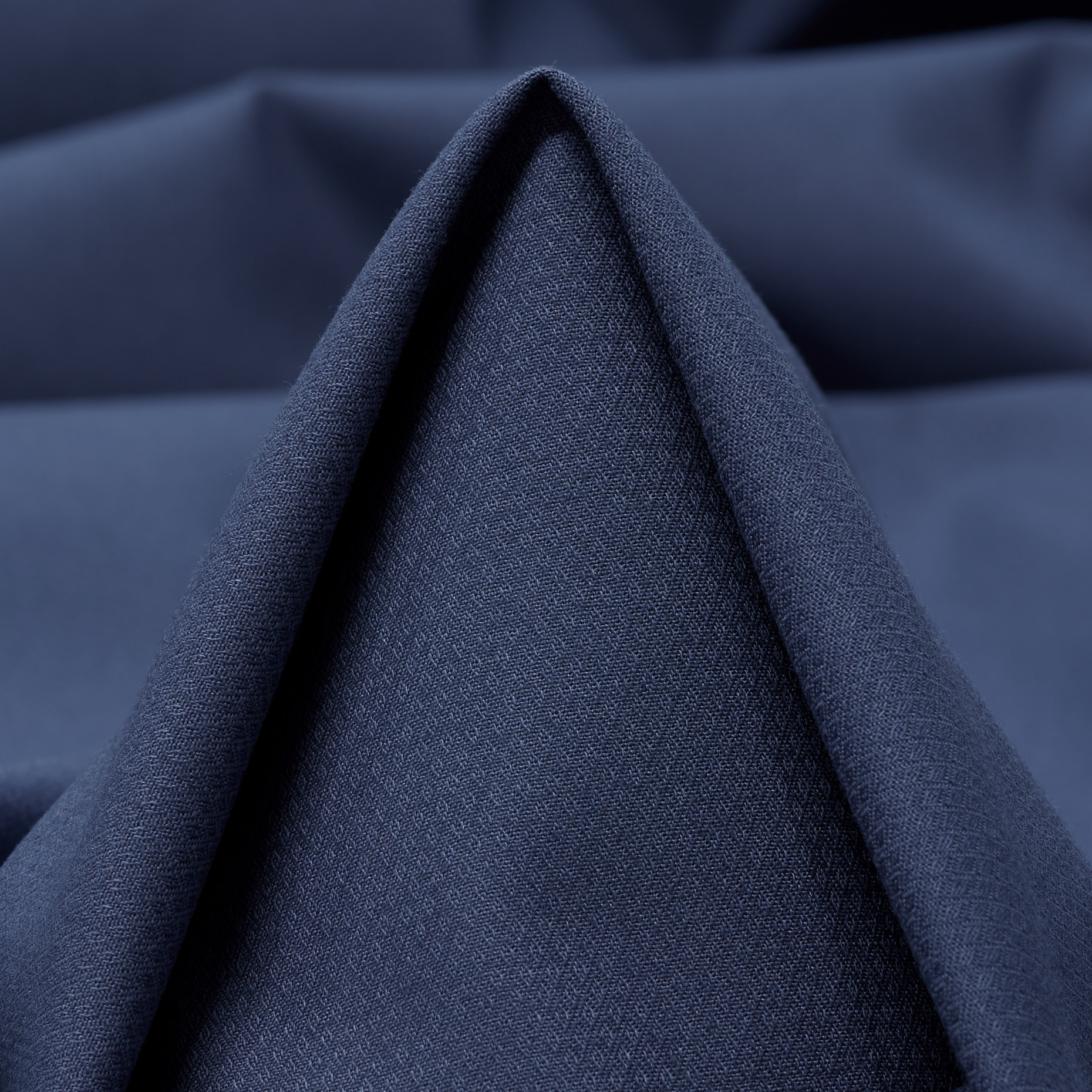 COTTON, ELASTIC, MICRO STRUCTURE, INDIGO BLUE (F000037883)