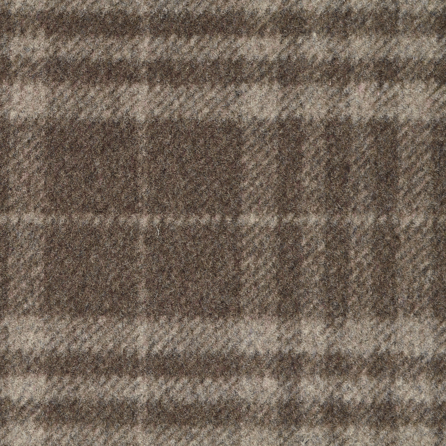 BOILED WOOL, CHECK, MOON ROCK&COFFEE QUARTZ (F000047465) - Texture