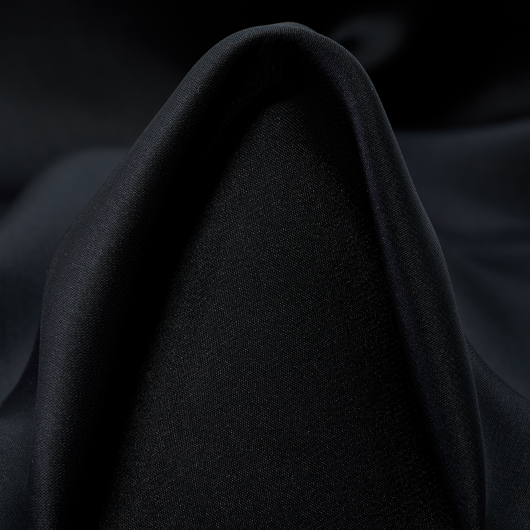 VOILE, CUPRO, SILK, RAVEN BLACK (F000048295)