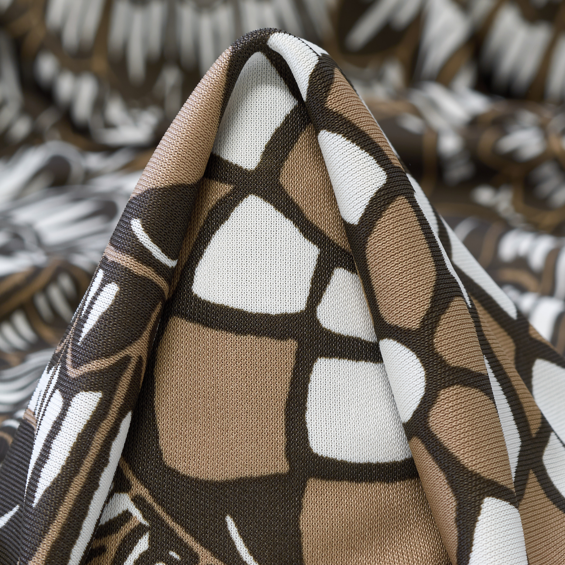 Одиночный Джерси, Вискоза, Принт, Tobacco (F0001050)