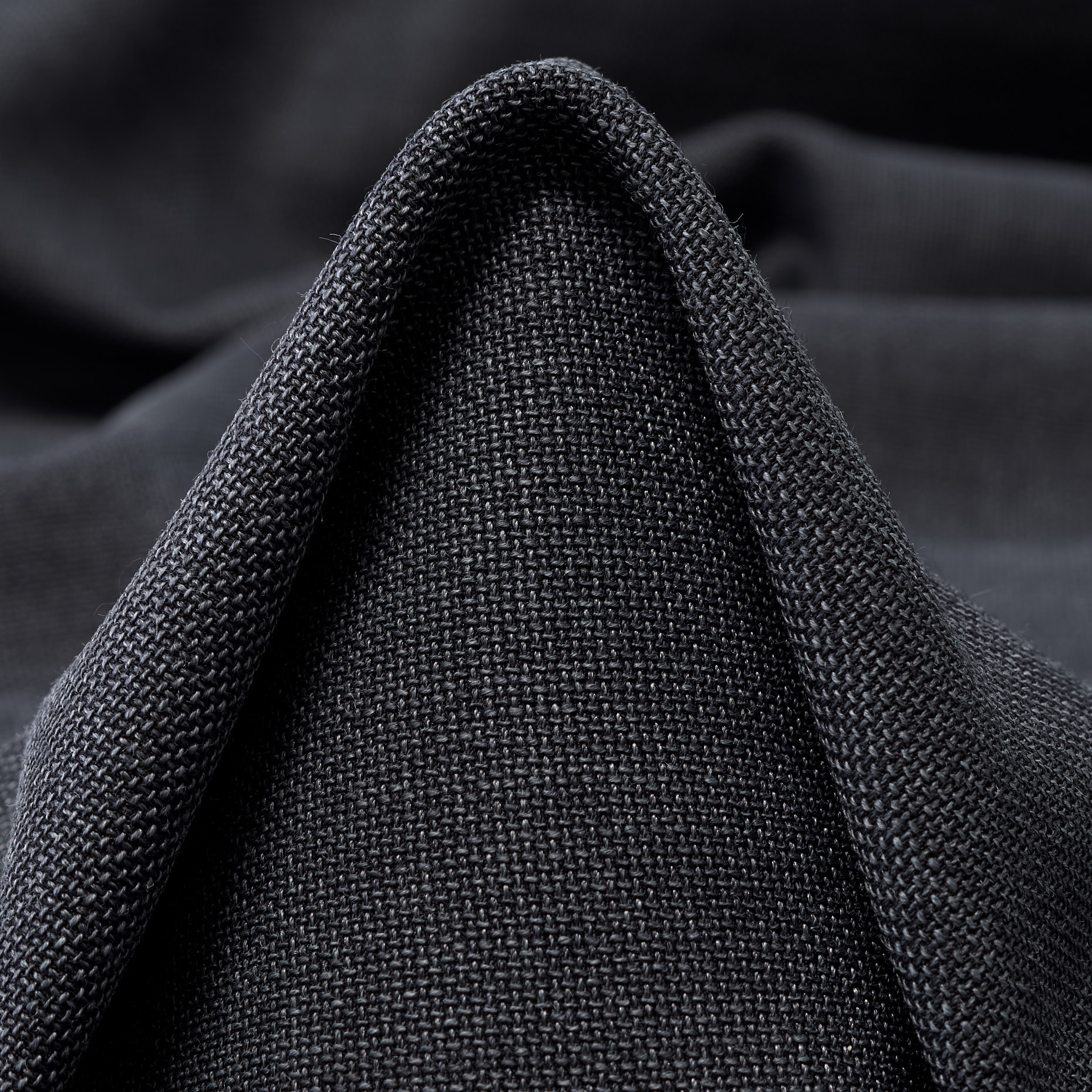 CRÊPE, VIRGIN WOOL, ELASTIC, BLACKENED PEARL (F000044341)