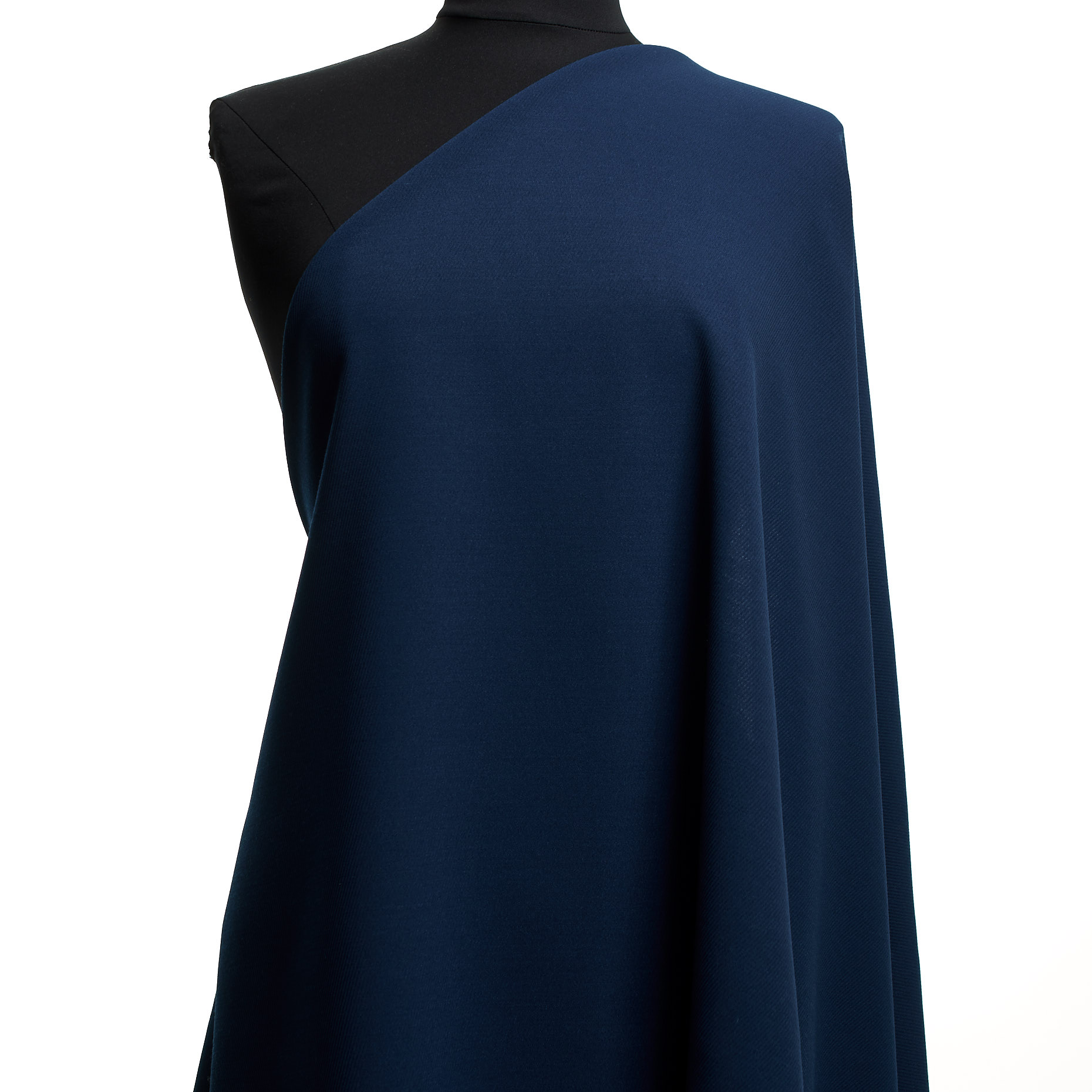 TWILL, VIRGIN WOOL, ELASTIC, DARK DENIM (F000045386) - Mannequin