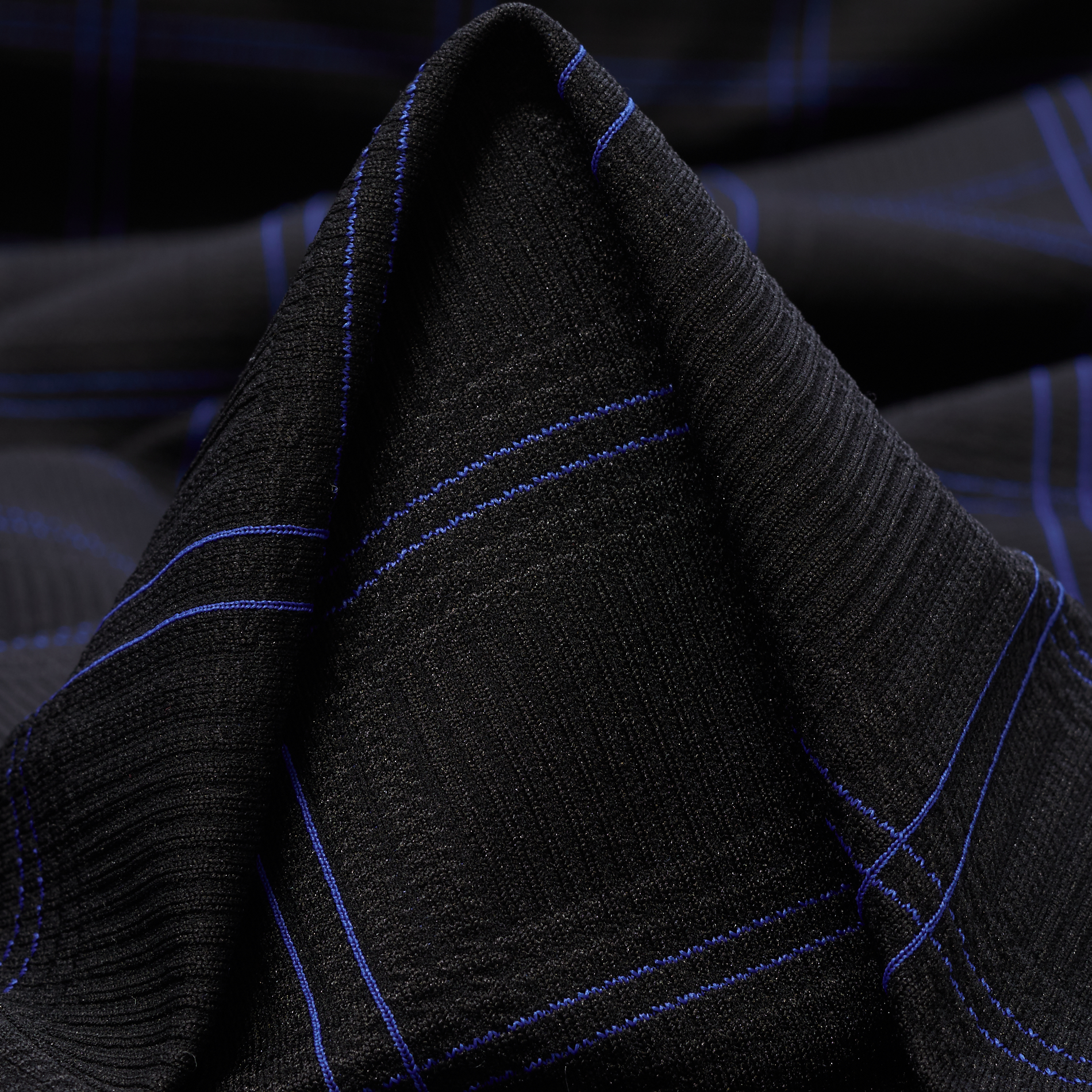 Jersey, Jacquard, Karo, Atomic Blue (F000034624)