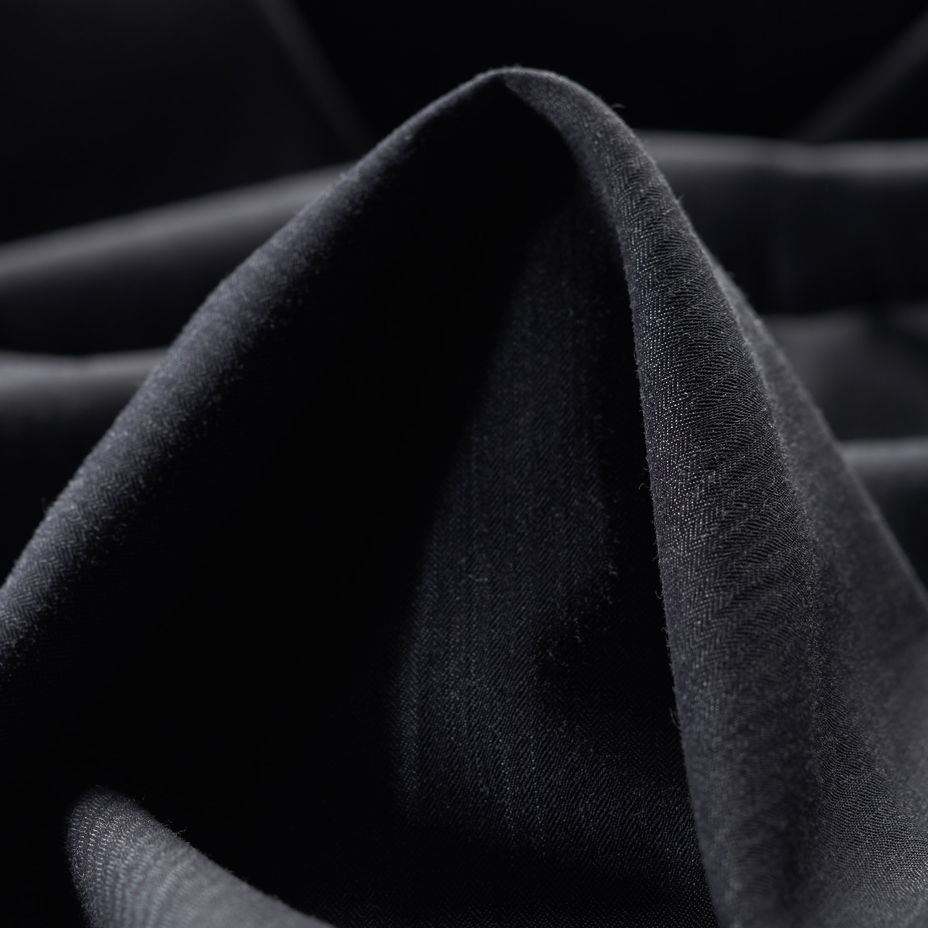 HERRINGBONE, VIRGIN WOOL, COTTON, MOOD INDIGO (F000023977)