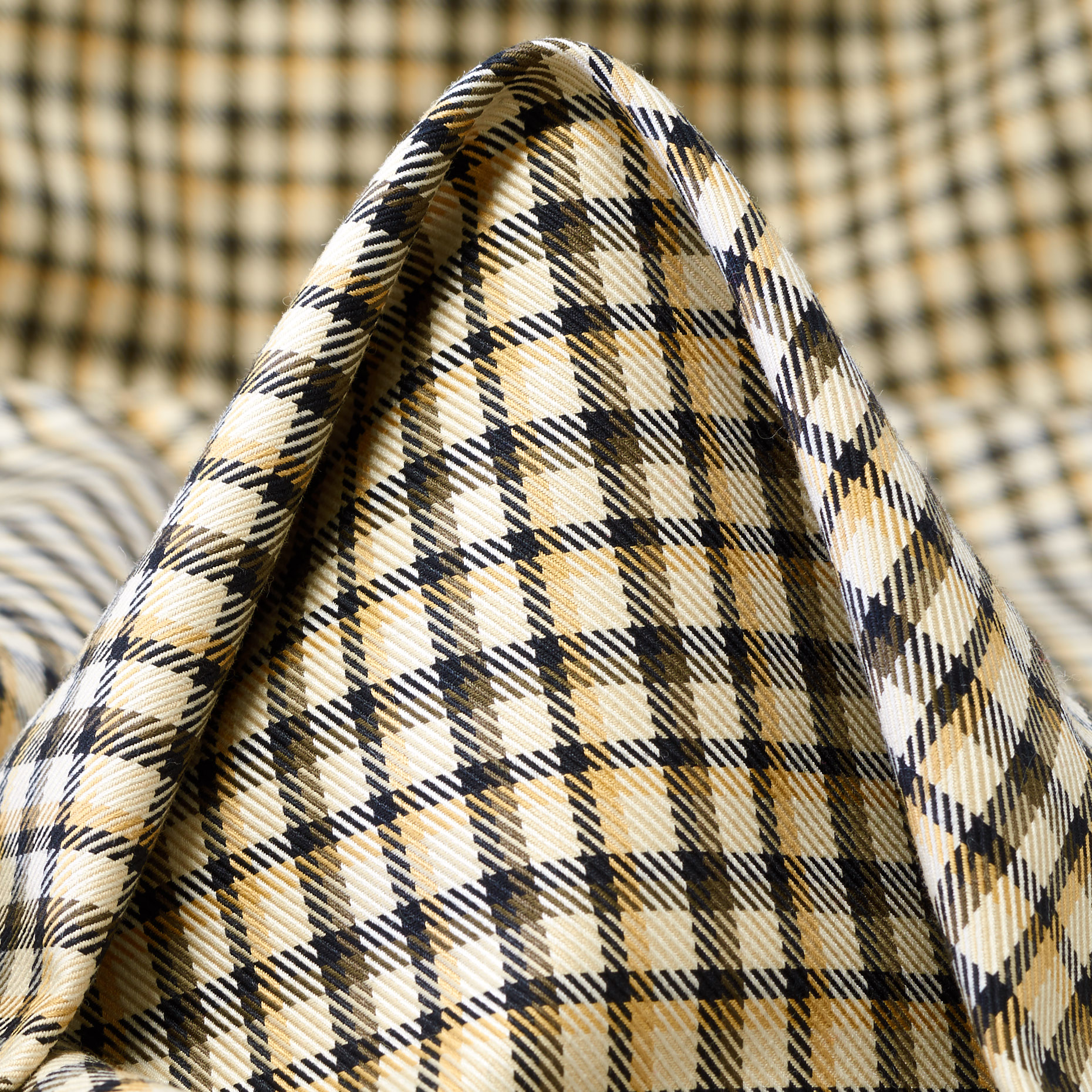 Algodón, Cuadro, Raven Black&Beige (F000040382)