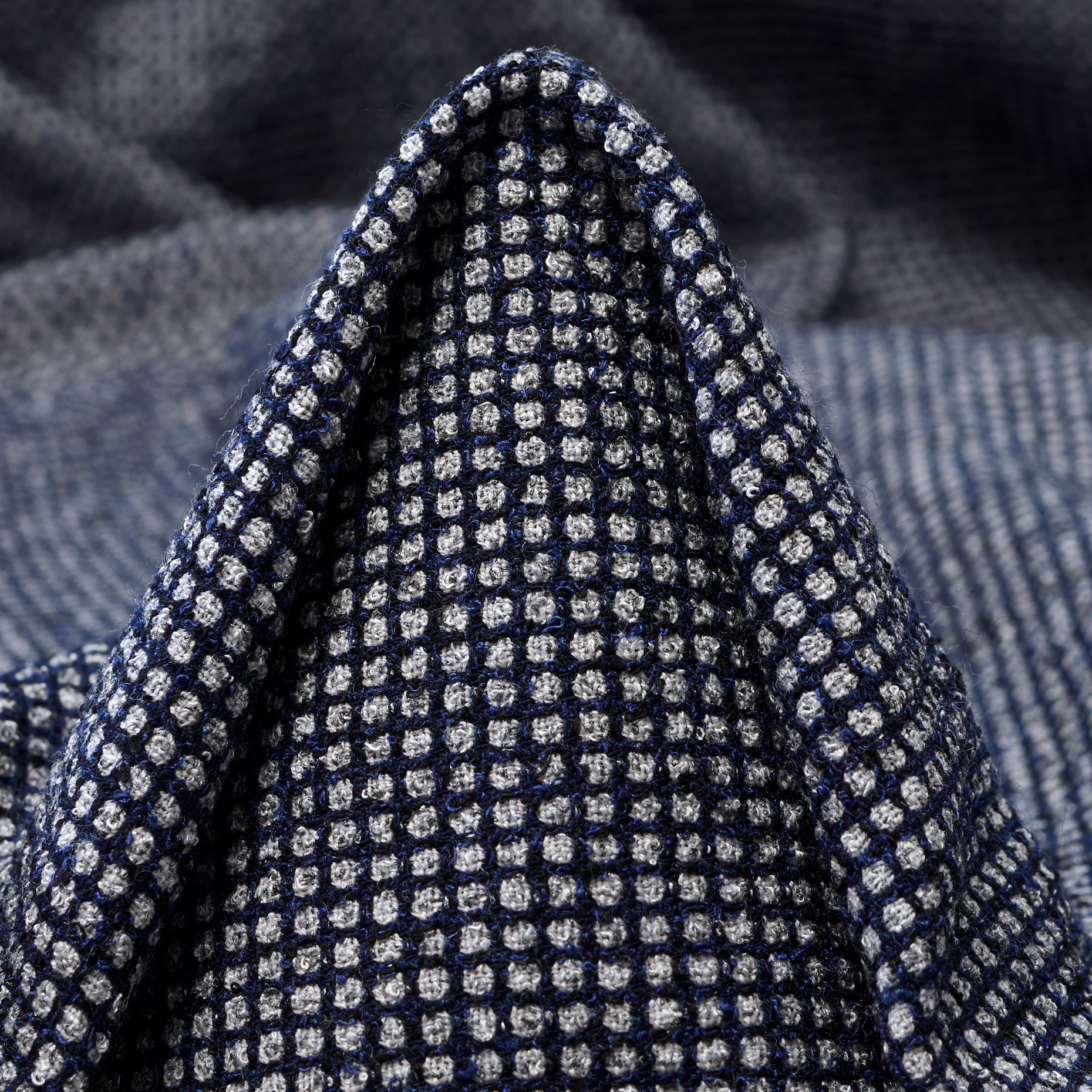 CRÊPE, WOOL BLEND, MICRO DESIGN, INKWELL (F000044833)