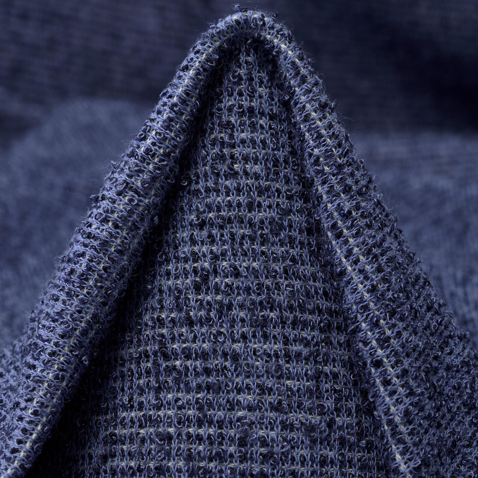 JERSEY, BOUCLÉ, COTTON, BLUE INDIGO (F000047347)