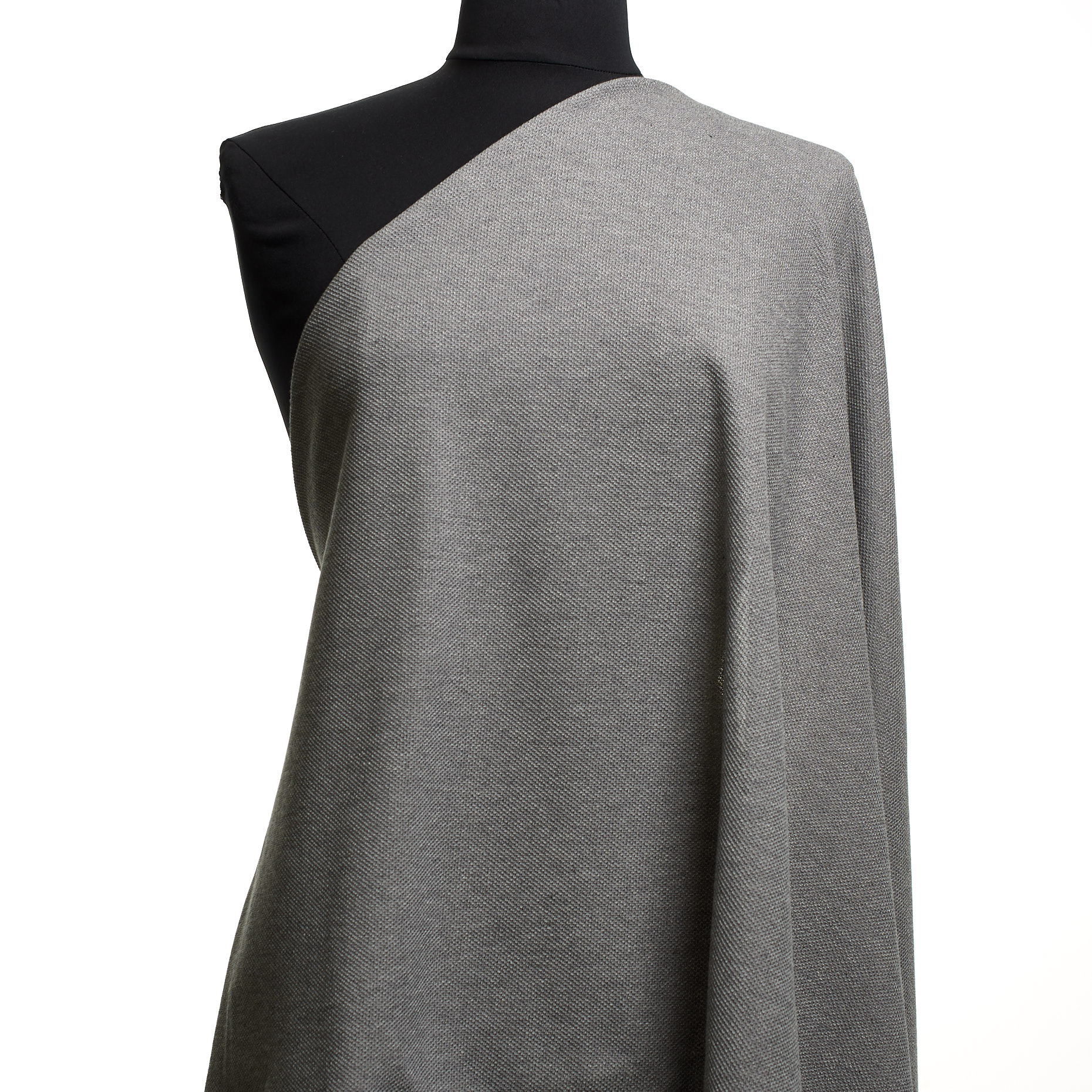 JERSEY, COTTON, MELANGE, GHOST GRAY (F000044351) - Mannequin