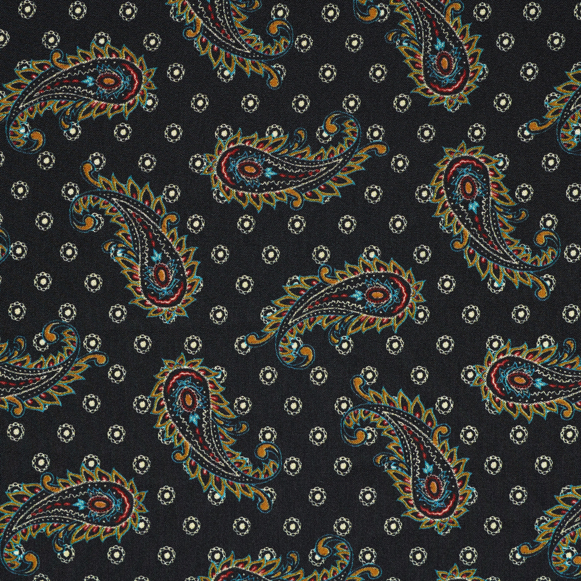 LINING, PRINTED, PAISLEY, CARBON&FERN (F000039980) - Texture