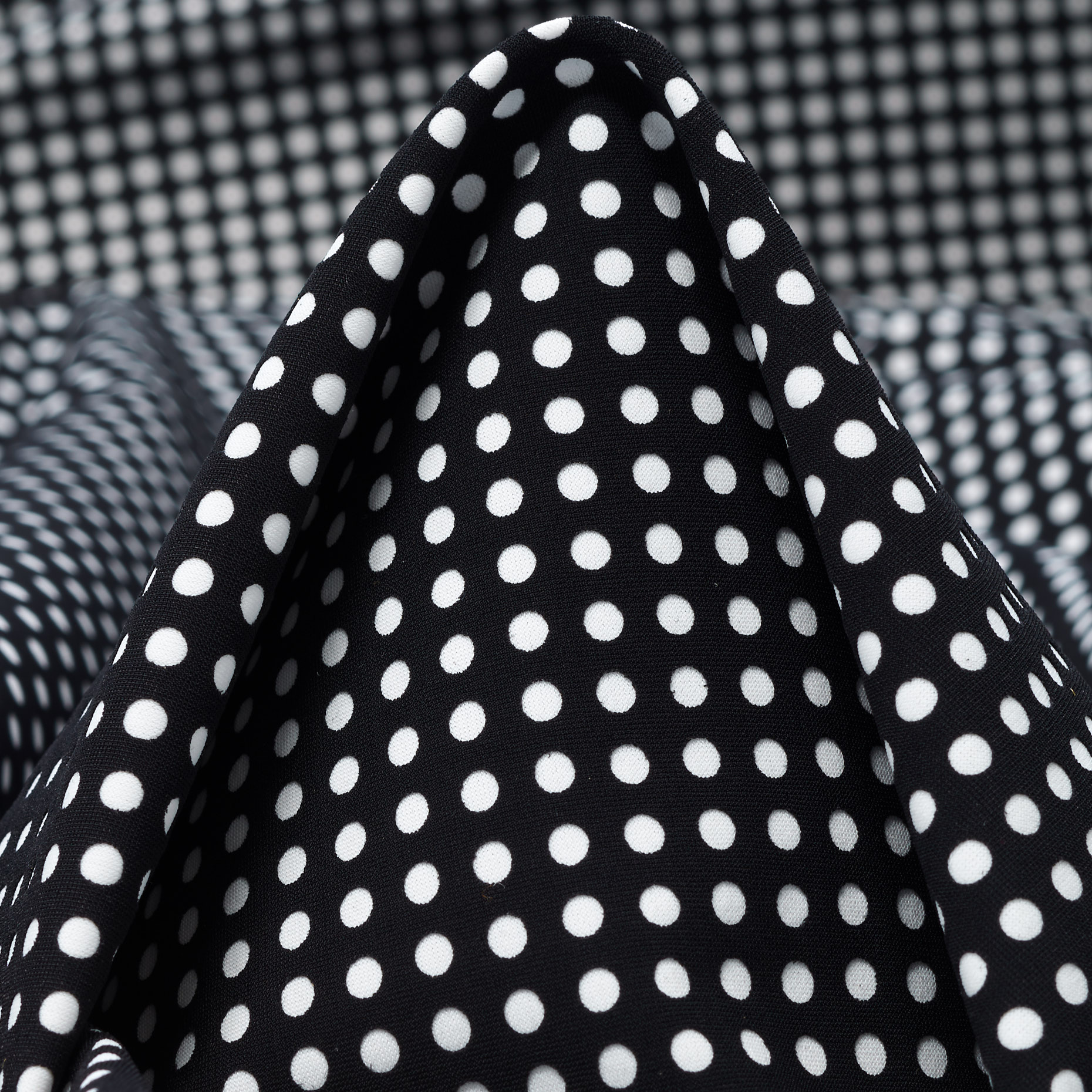 Techno Jersey, Stampato, Alta Elasticità, Raven Black&Brilliant White (F000041515)