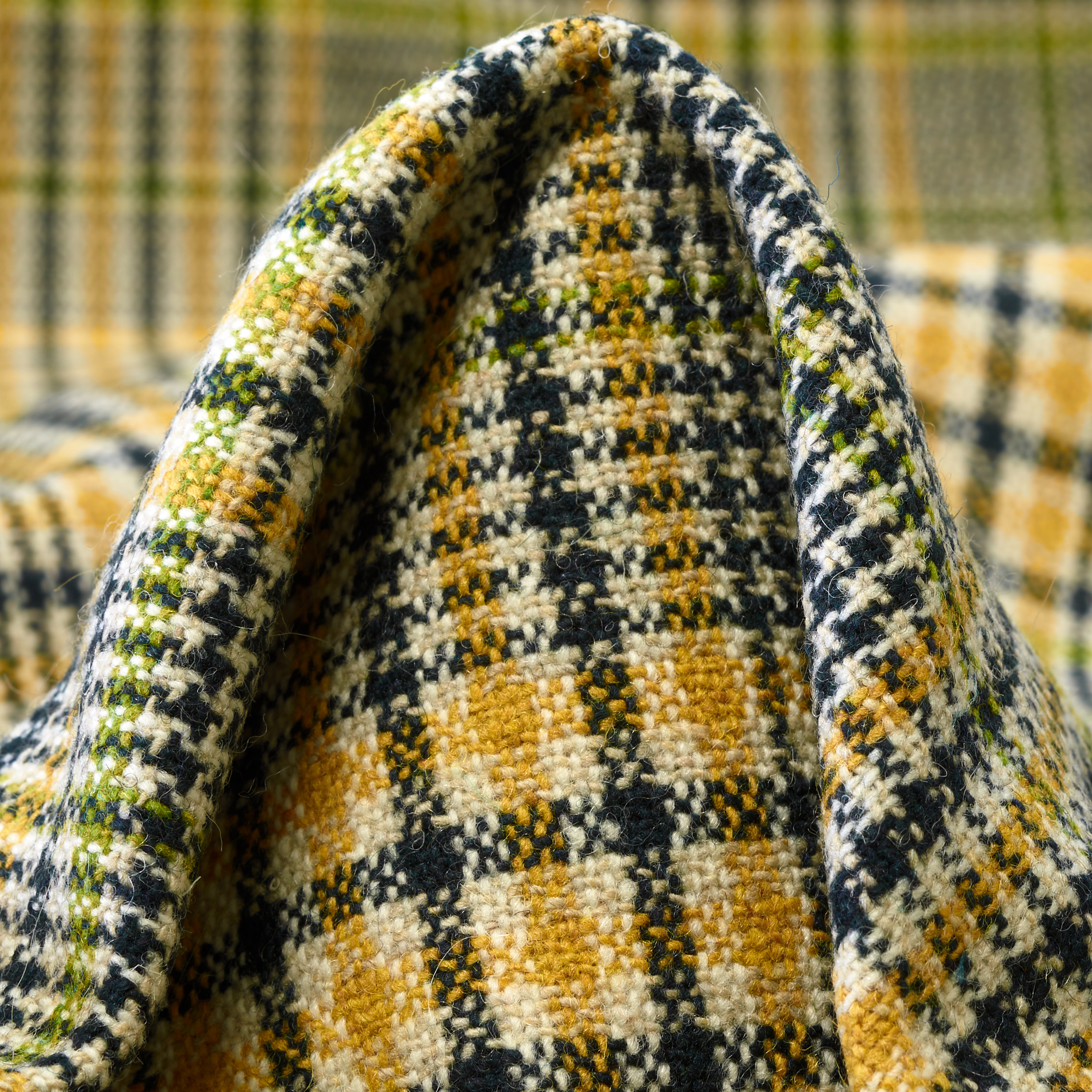 WOOL BLEND, GLENCHECK, NUGGET GOLD&DEEP FOREST (F000035835)