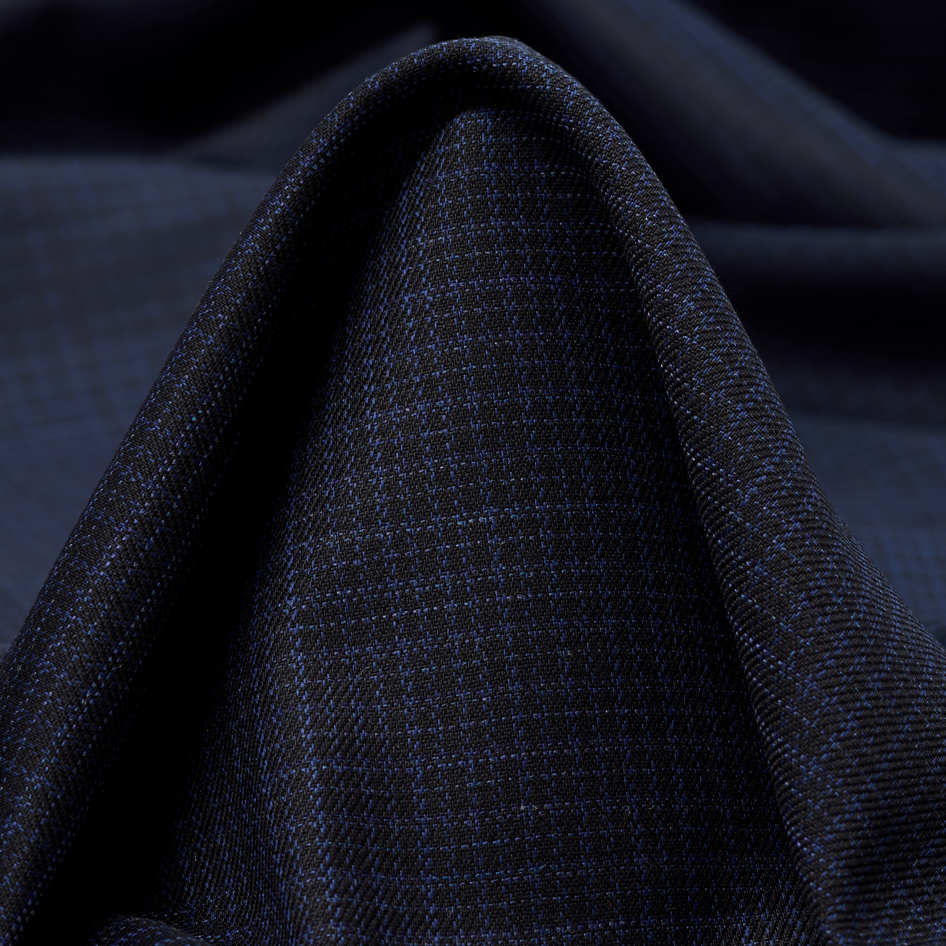 FINE WOOL, VISCOSE, ELASTIC, DARK SAPPHIRE (F000038311)