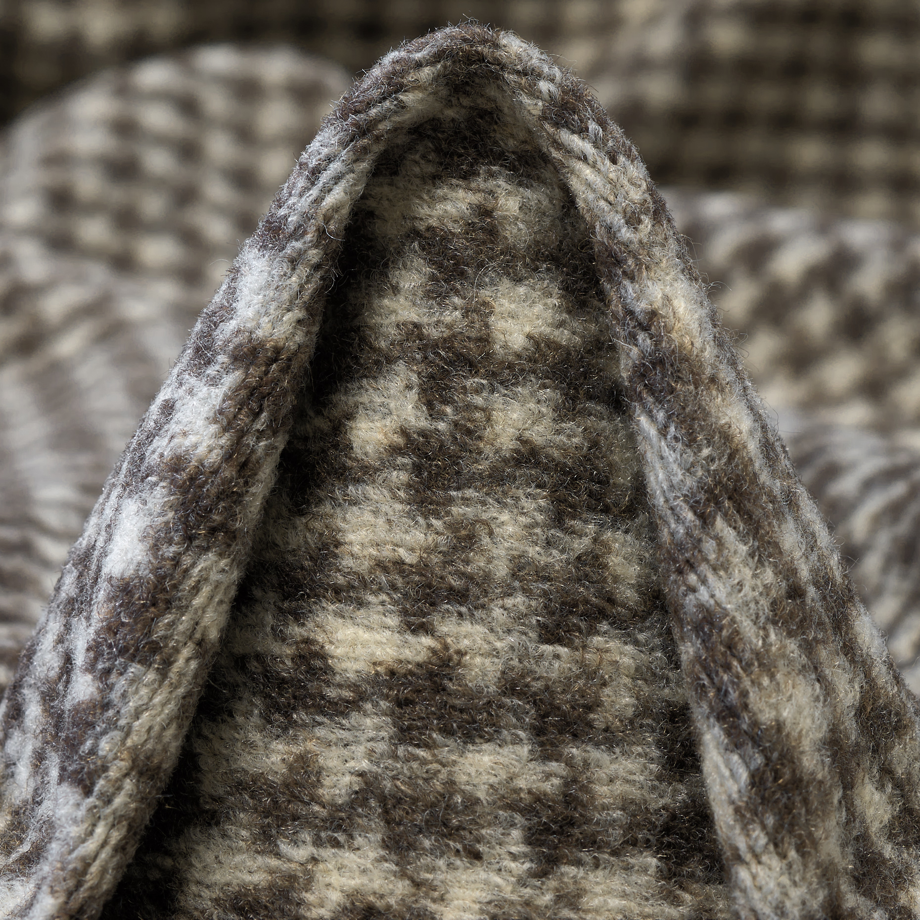 JERSEY, WOOL, HOUNDSTOOTH, WHITE ONYX&COFFEE QUARTZ (F000047399)