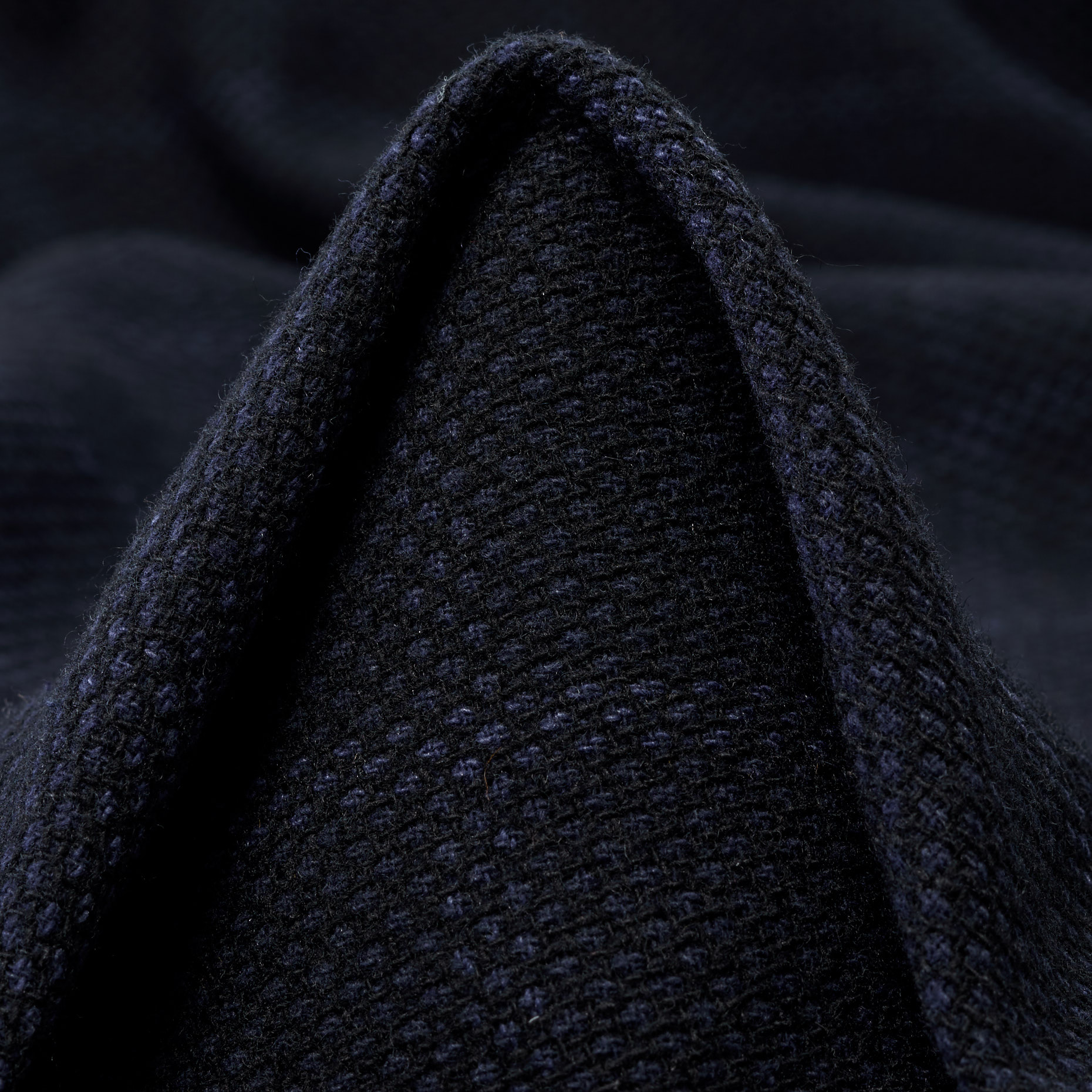 Смесовая шерсть, Хлопок Смесовый, Клетка, Black Iris (F000044301)