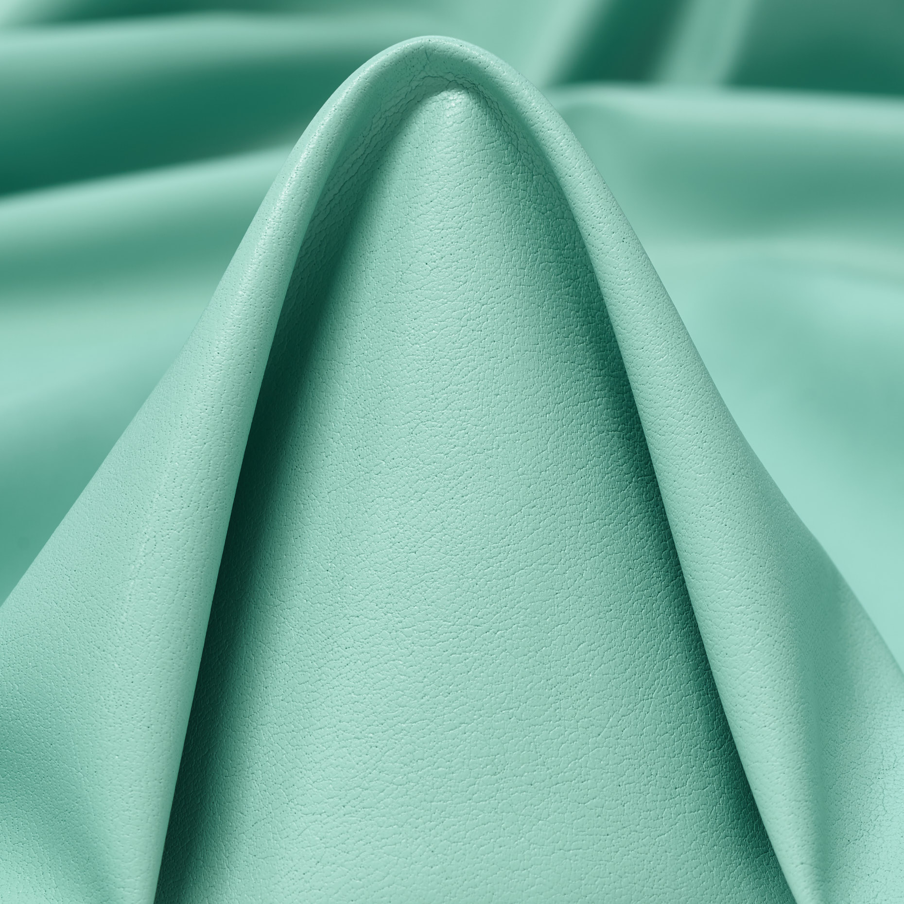 VEGAN LEATHER, POLYAMID, ELASTIC, PASTEL TURQUOISE (F000046044)