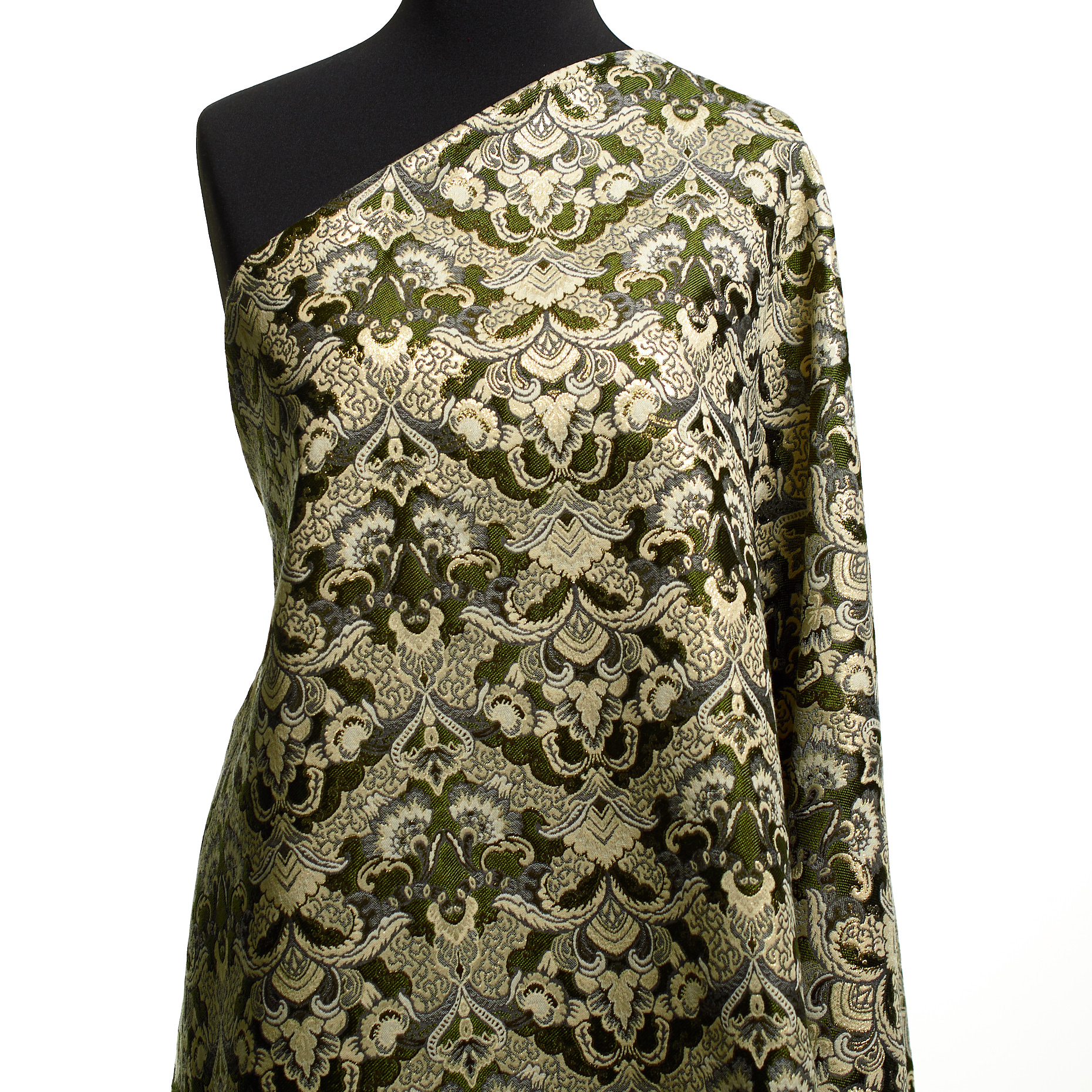 JACQUARD, ACETATE, COTTON BLEND, BANANA PALM&SILVER BIRCH (P000005650) - Mannequin
