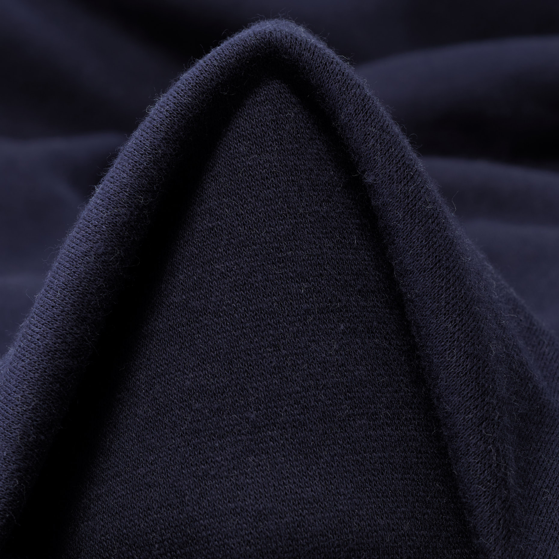 Jersey, Double, Bawełna, Dark Sapphire&Bone White (F000045134)