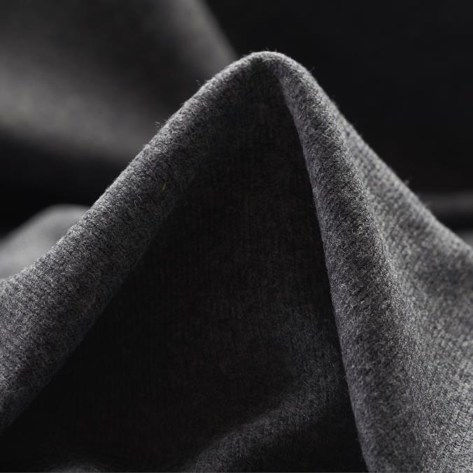JERSEY, WOOL, BONDED, GRANITE GRAY (F000030987)