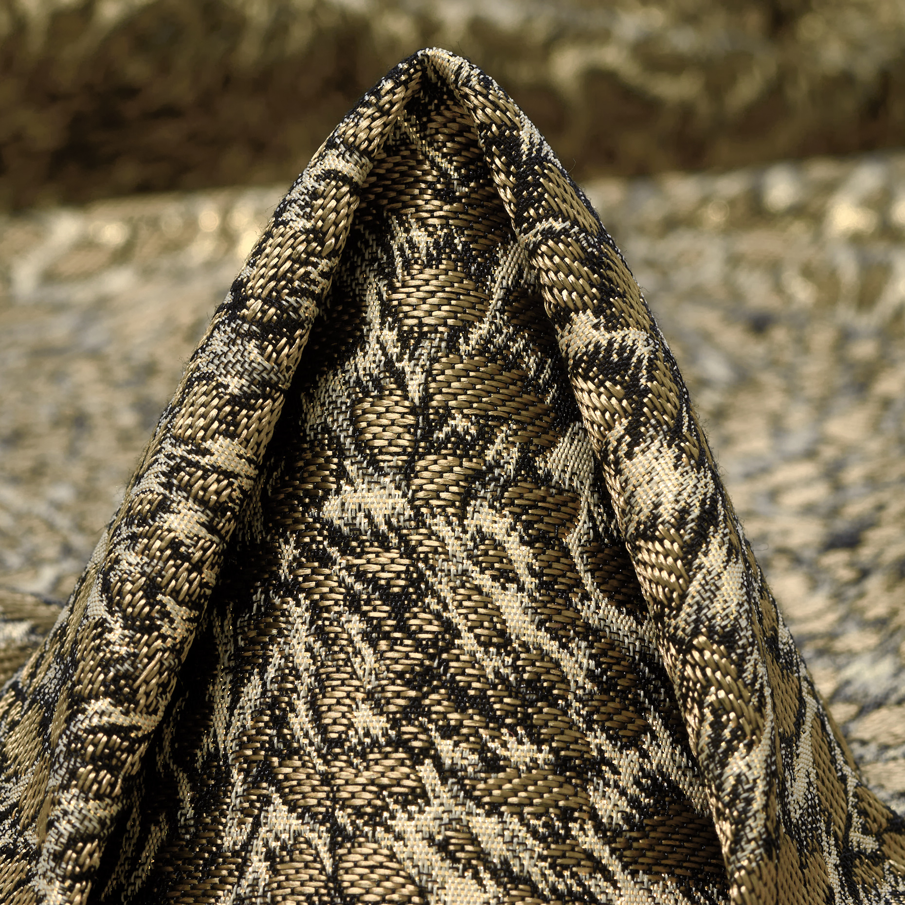 Jacquard, Baumwolle Mix, Animal, Pecan Pie&Antique White (P000004270)